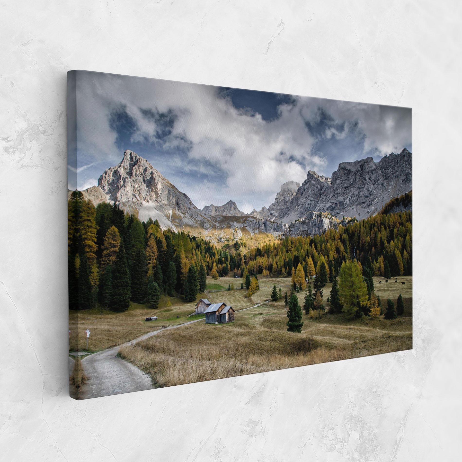 Tablou Canvas Cloudy Mountains View mockup 1