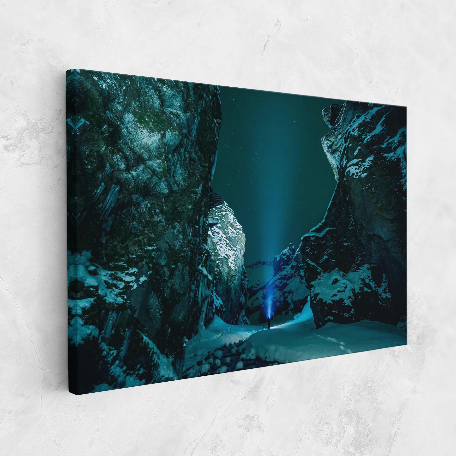 Tablou Canvas Green Light Mountain mockup 1