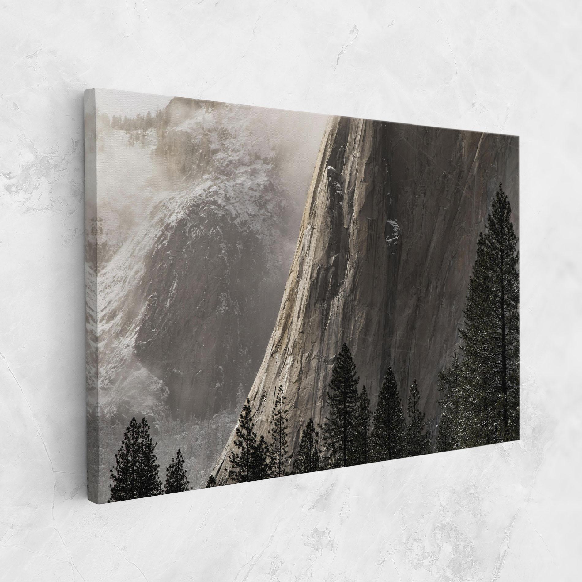 Tablou Canvas Green Tree Mountain mockup 1