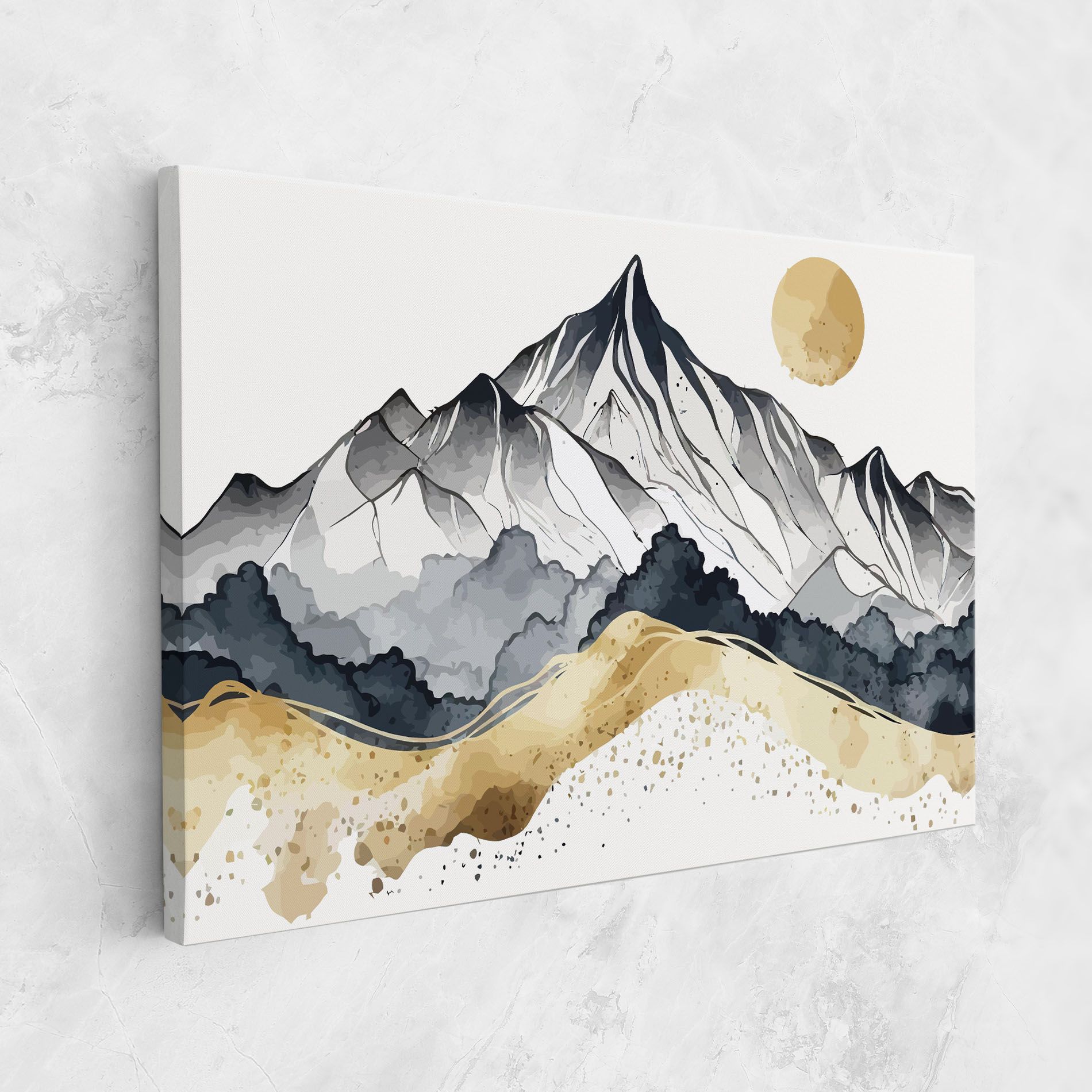Grey Gold Mountain mockup 1
