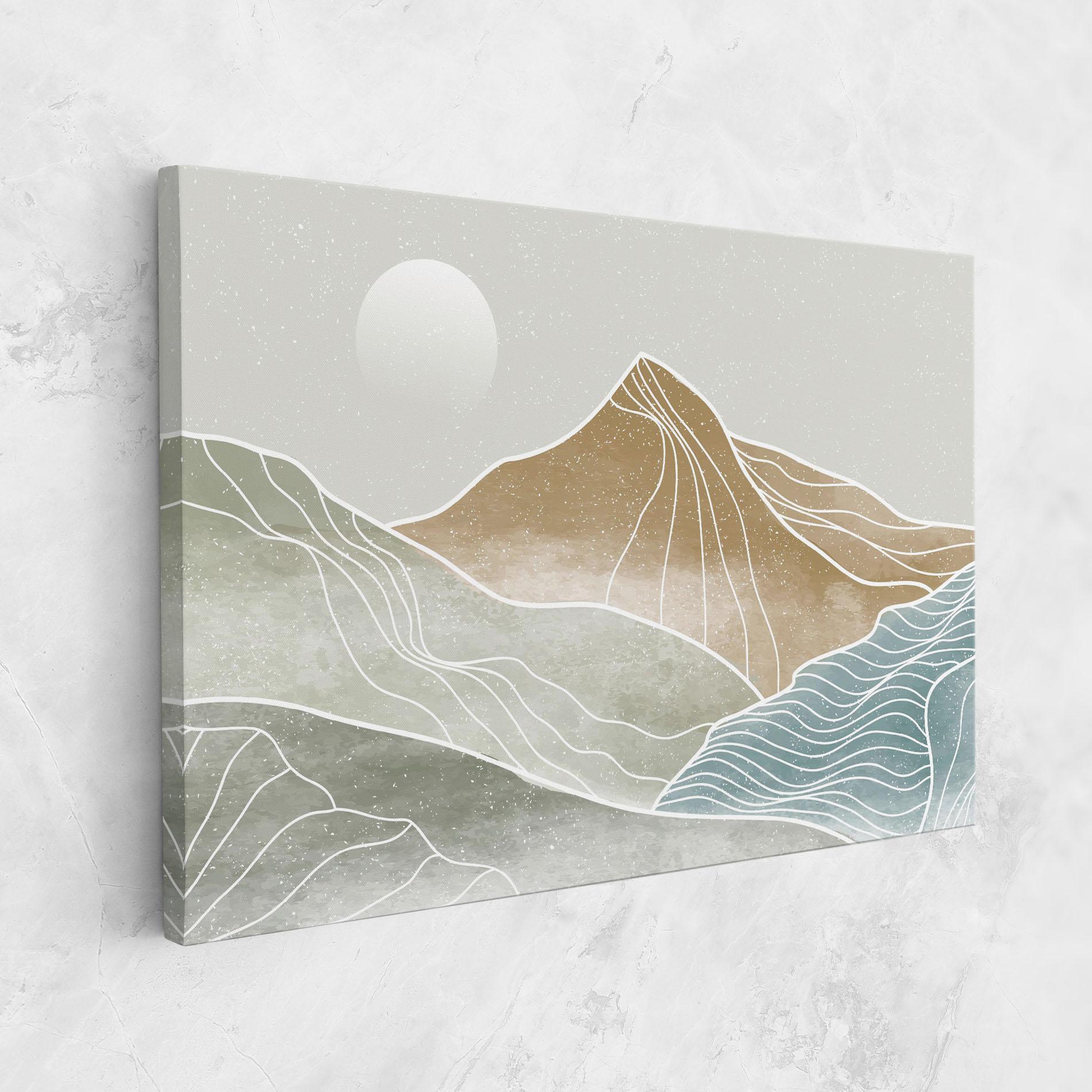 Tablou Canvas Minimal Mountain mockup 1