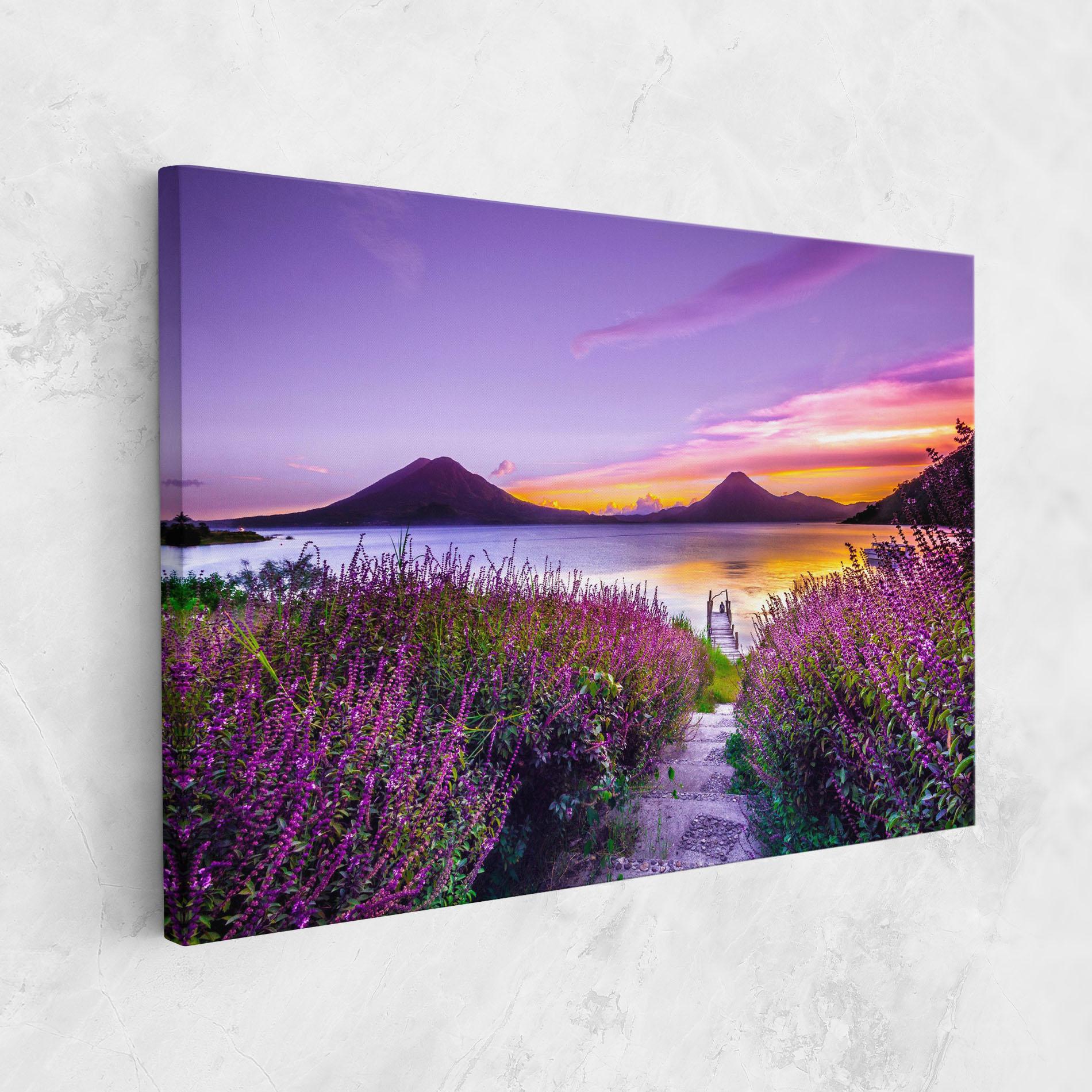 Tablou Canvas Purple Lake mockup 1
