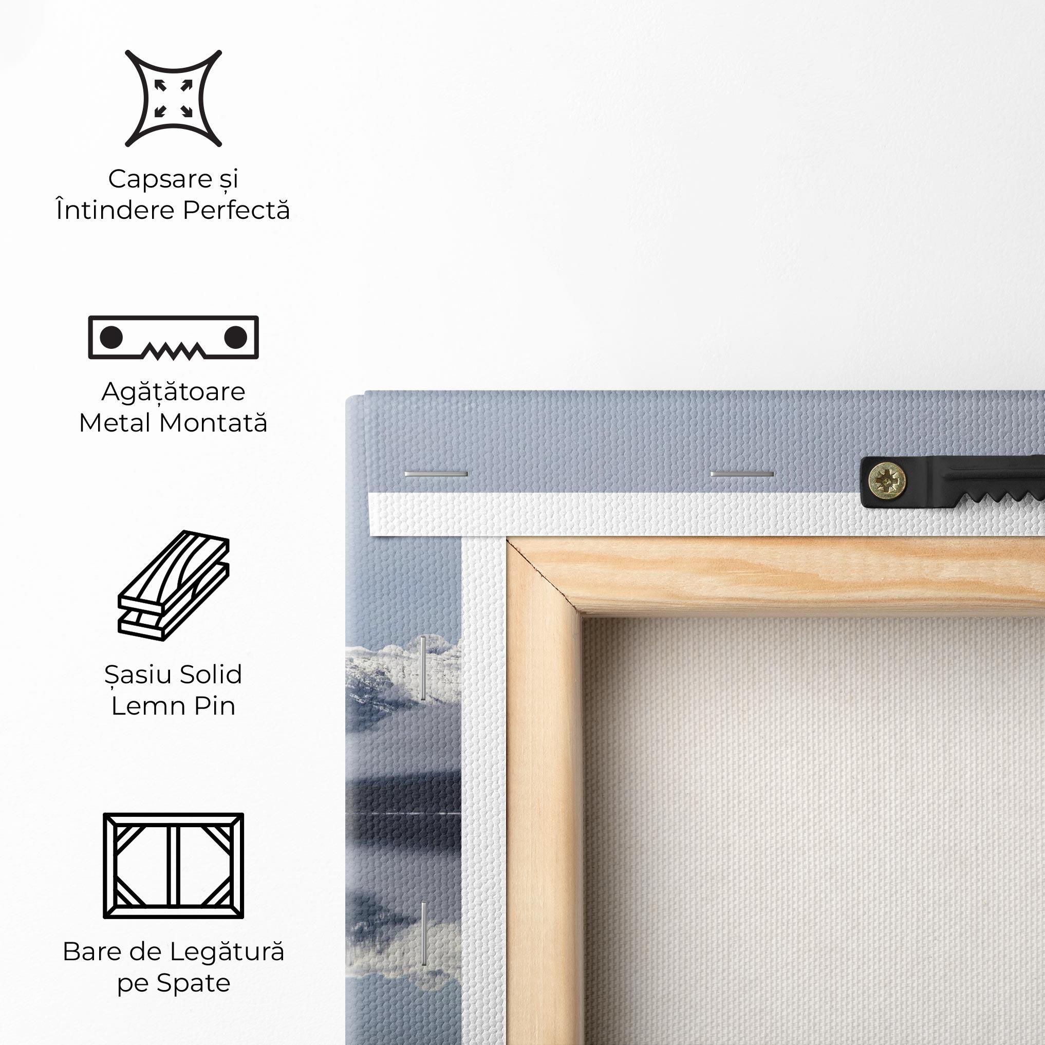 Tablou Canvas Beautiful Snowy Mountain mockup 5