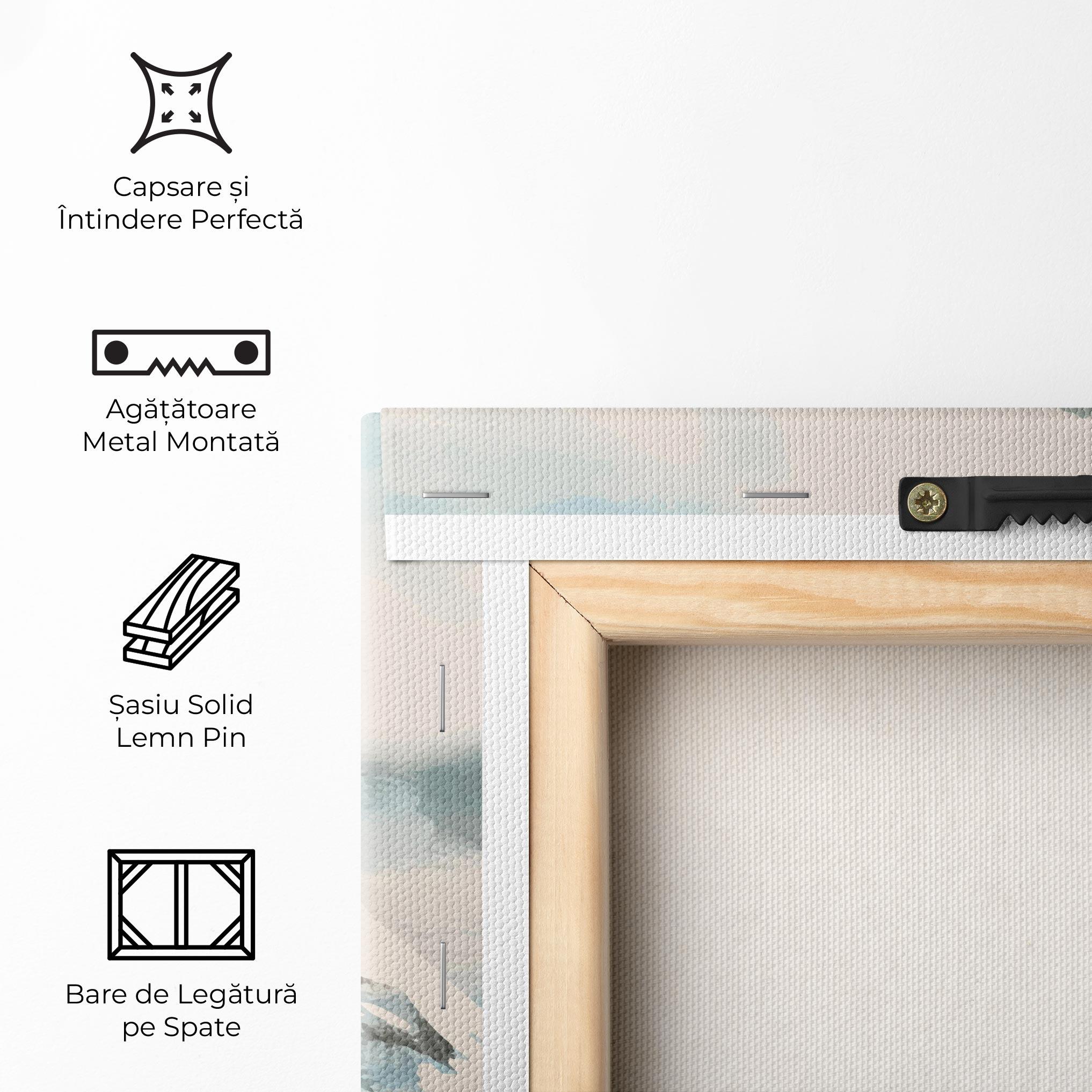 Tablou Canvas Blue Black Mountain mockup 5