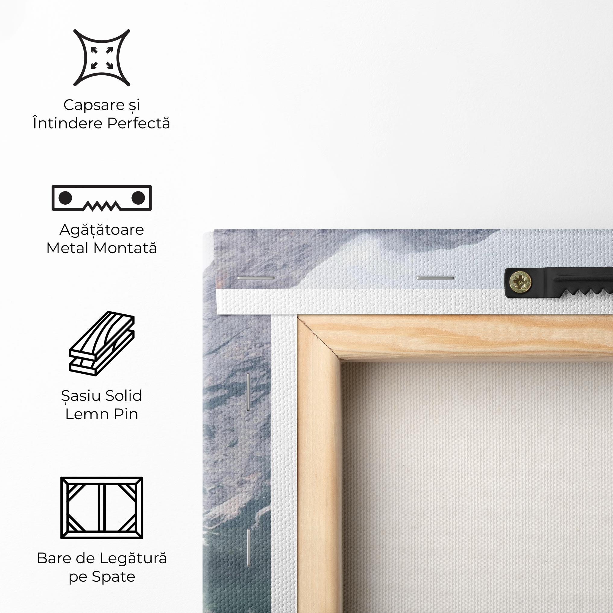 Tablou Canvas Boat Lake Mountain mockup 5