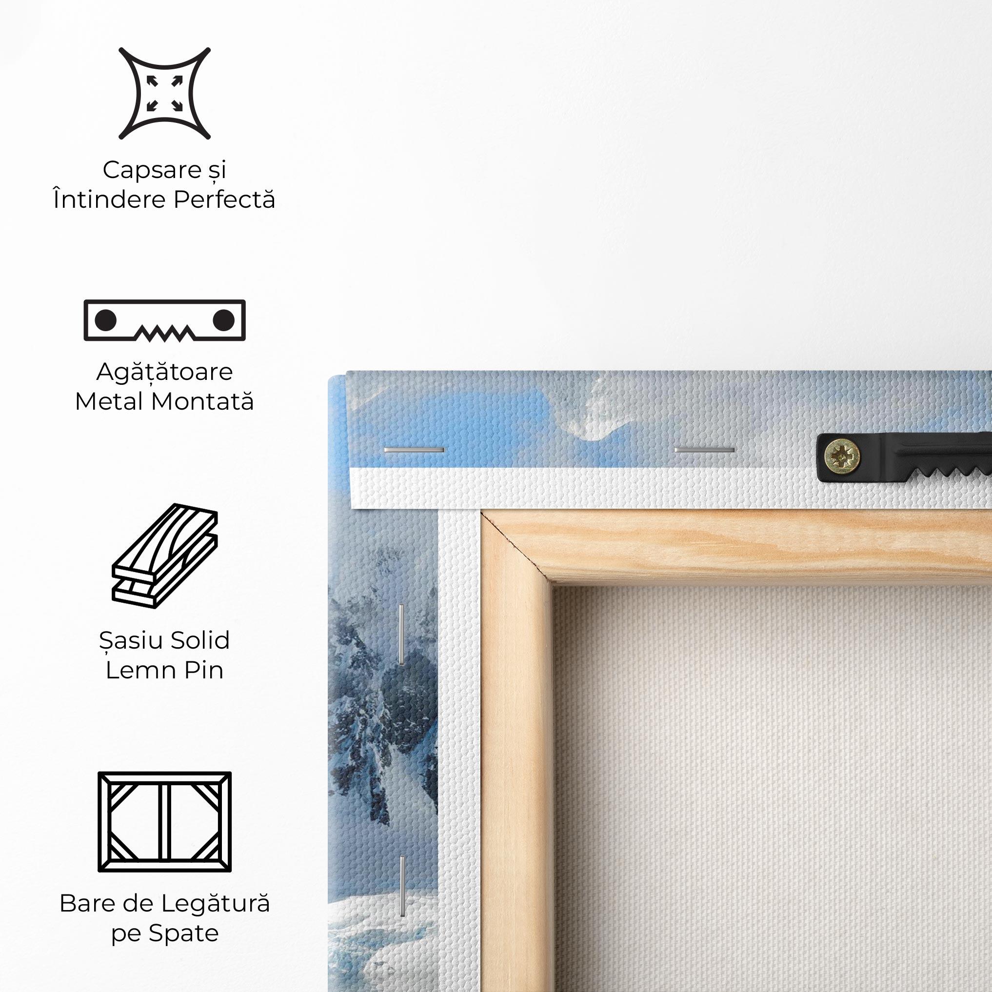 Tablou Canvas Glacial Mountains mockup 5