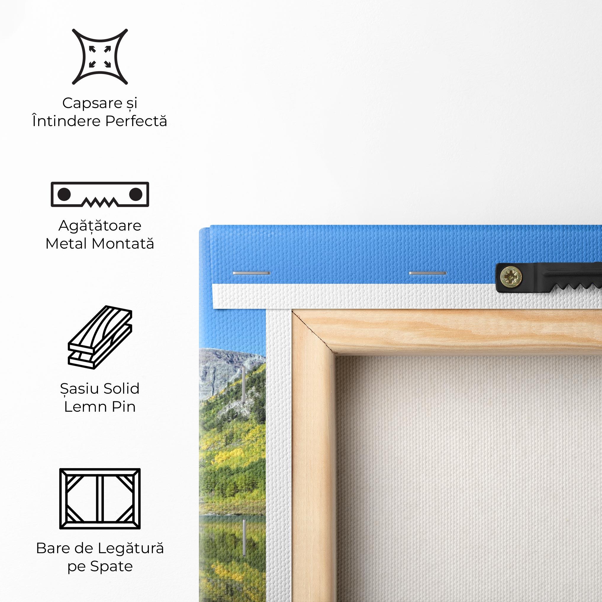 Tablou Canvas Lake Green Mountain mockup 5