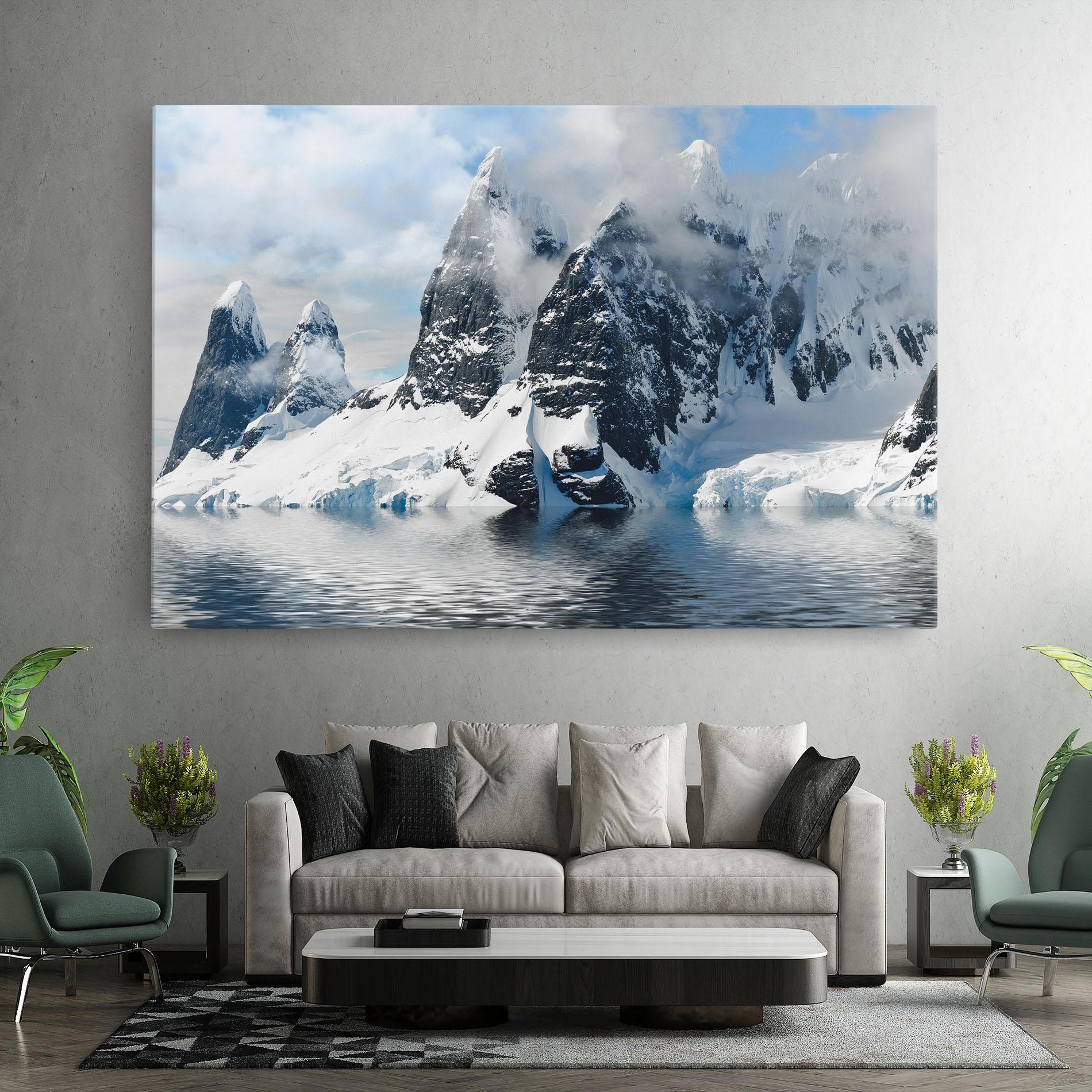 Tablou Canvas Glacial Mountains mockup 7
