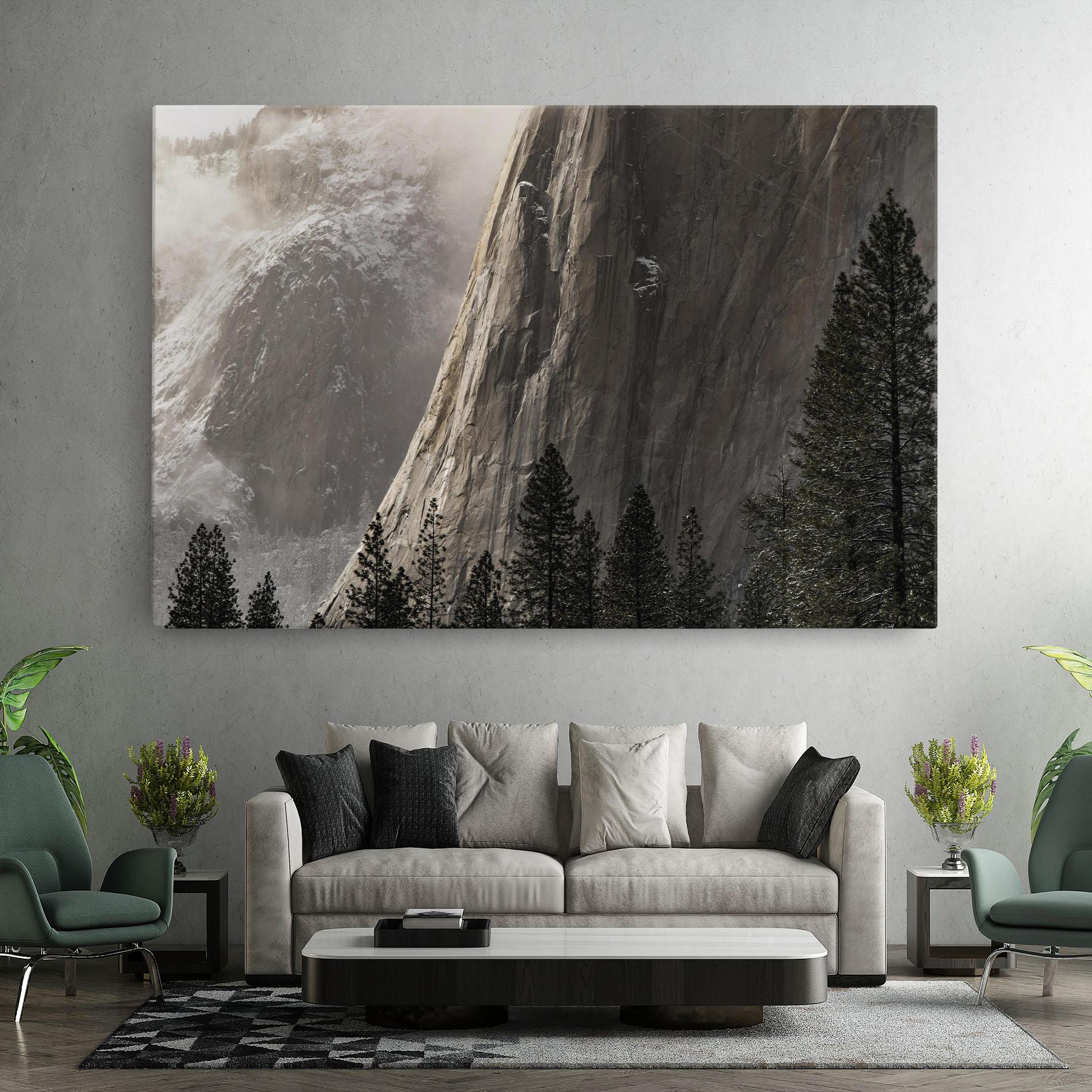 Tablou Canvas Green Tree Mountain mockup 7