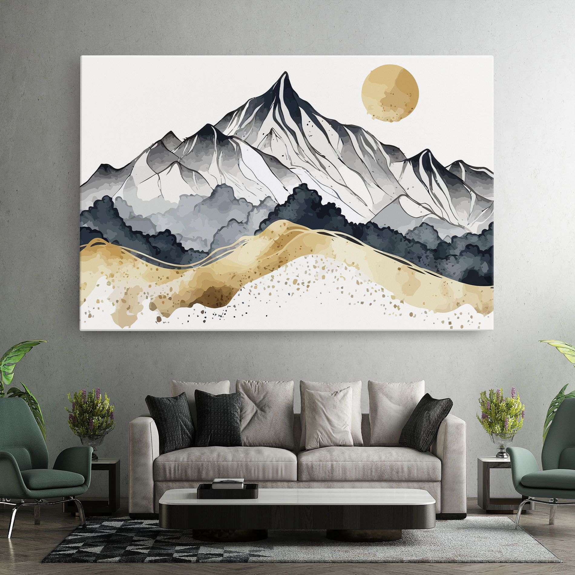 Grey Gold Mountain mockup 7