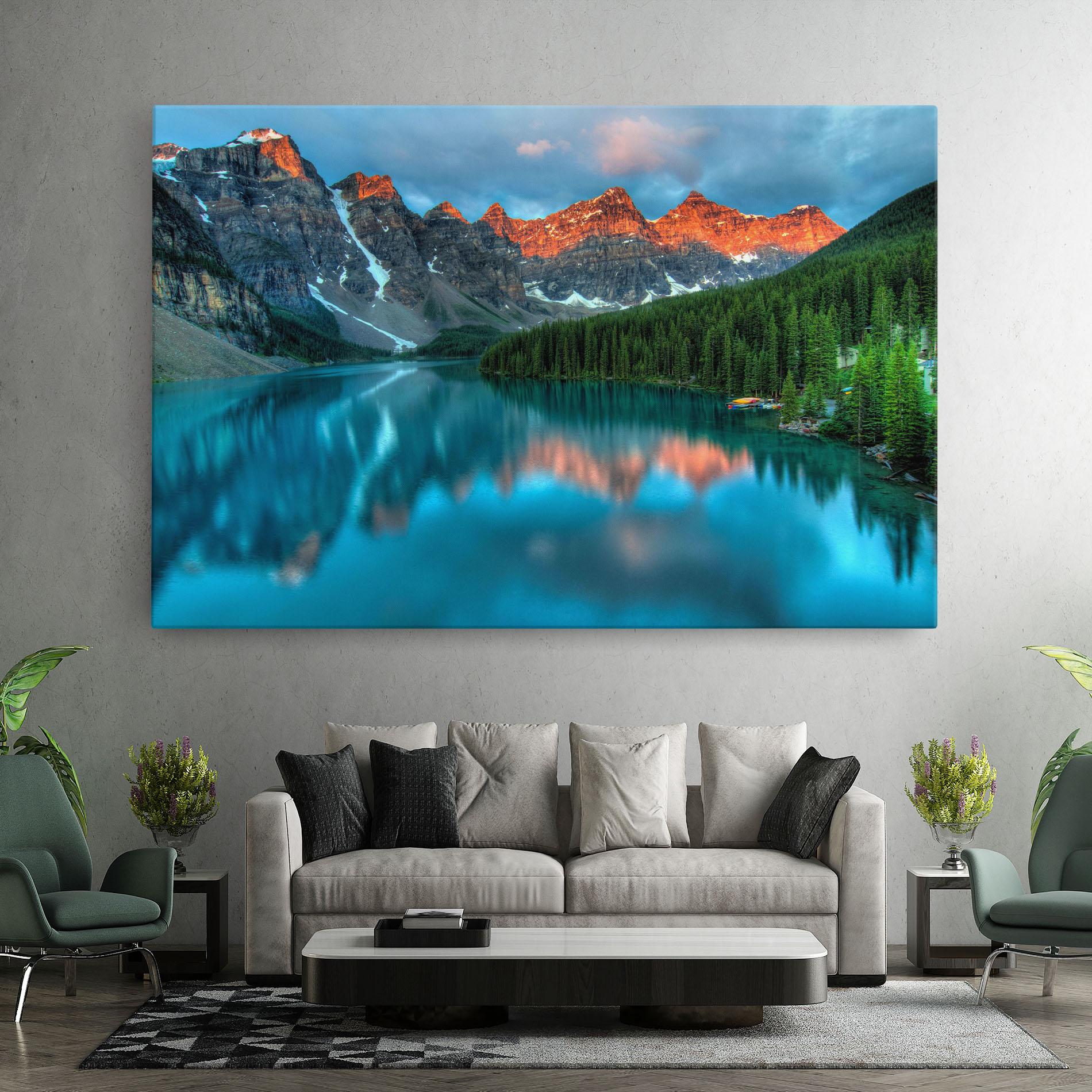 Tablou Canvas Lake Reflection mockup 7