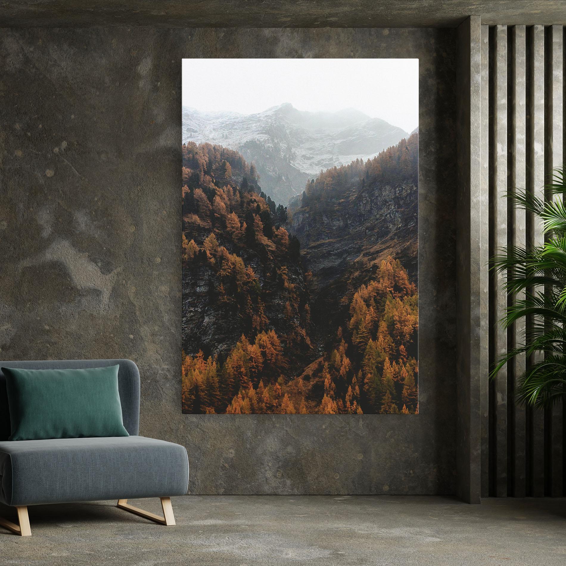 Tablou Canvas Autumn Mountain mockup 7
