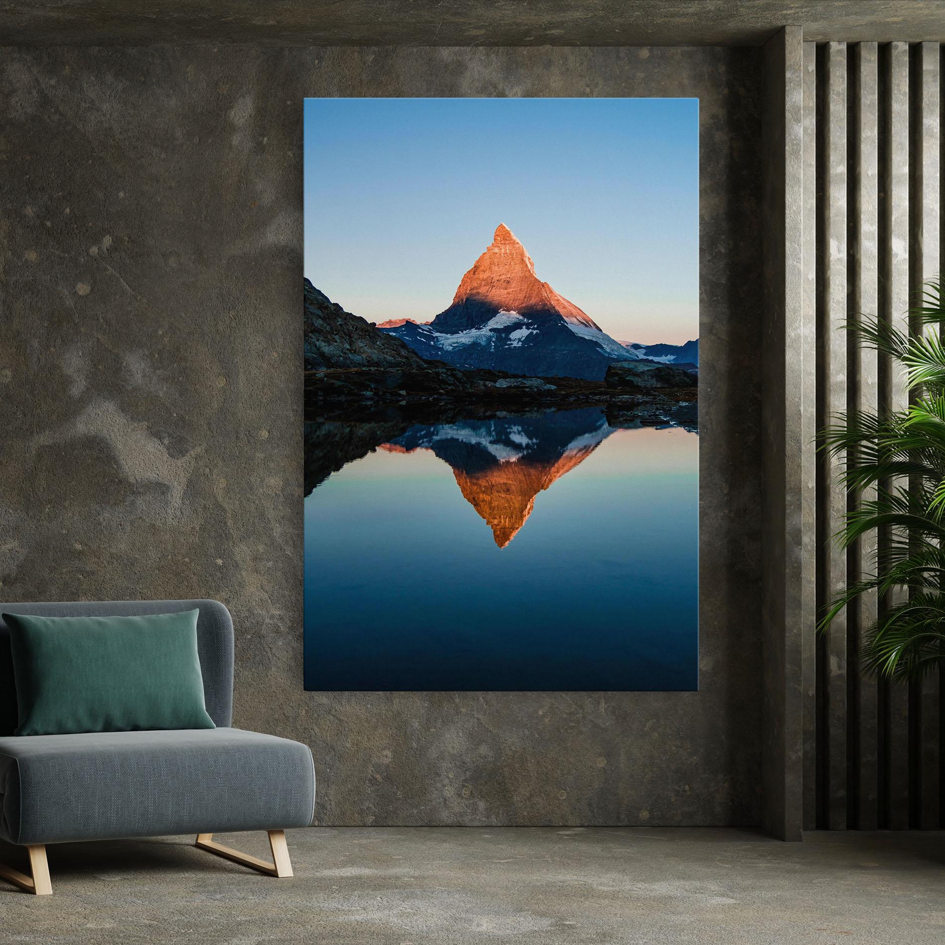 Tablou Canvas Mirror Mountain mockup 7