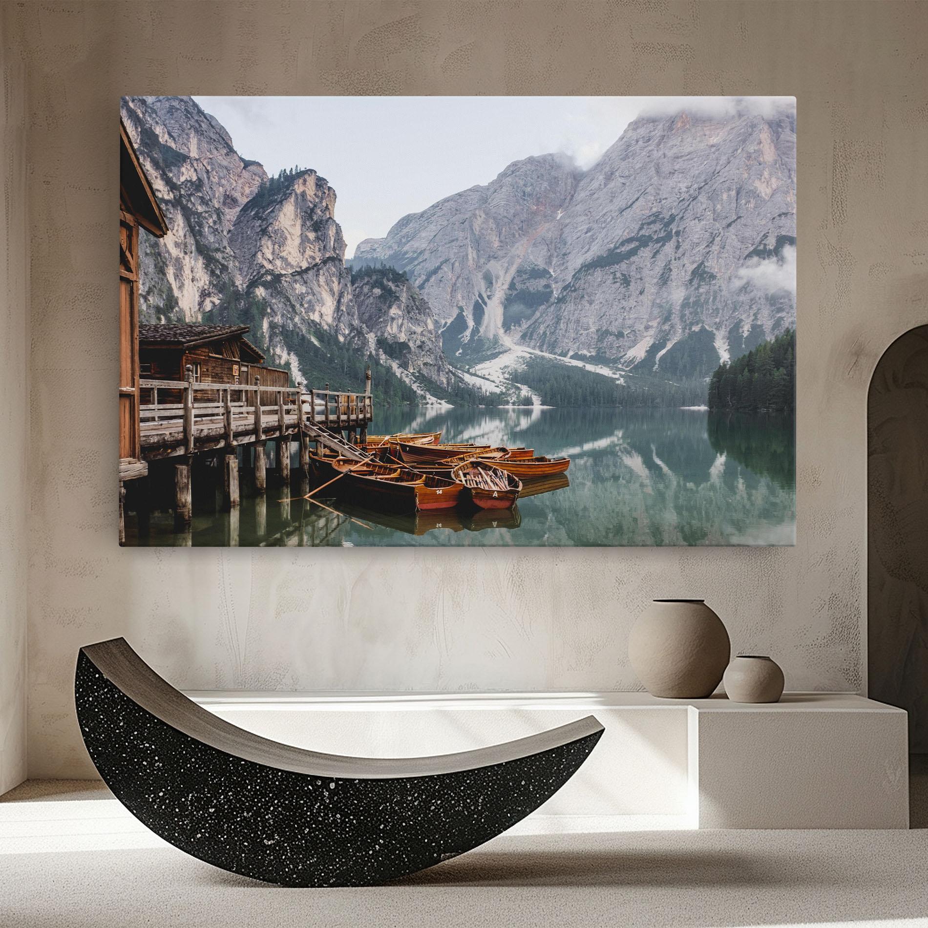 Tablou Canvas Cabin Lake mockup 8