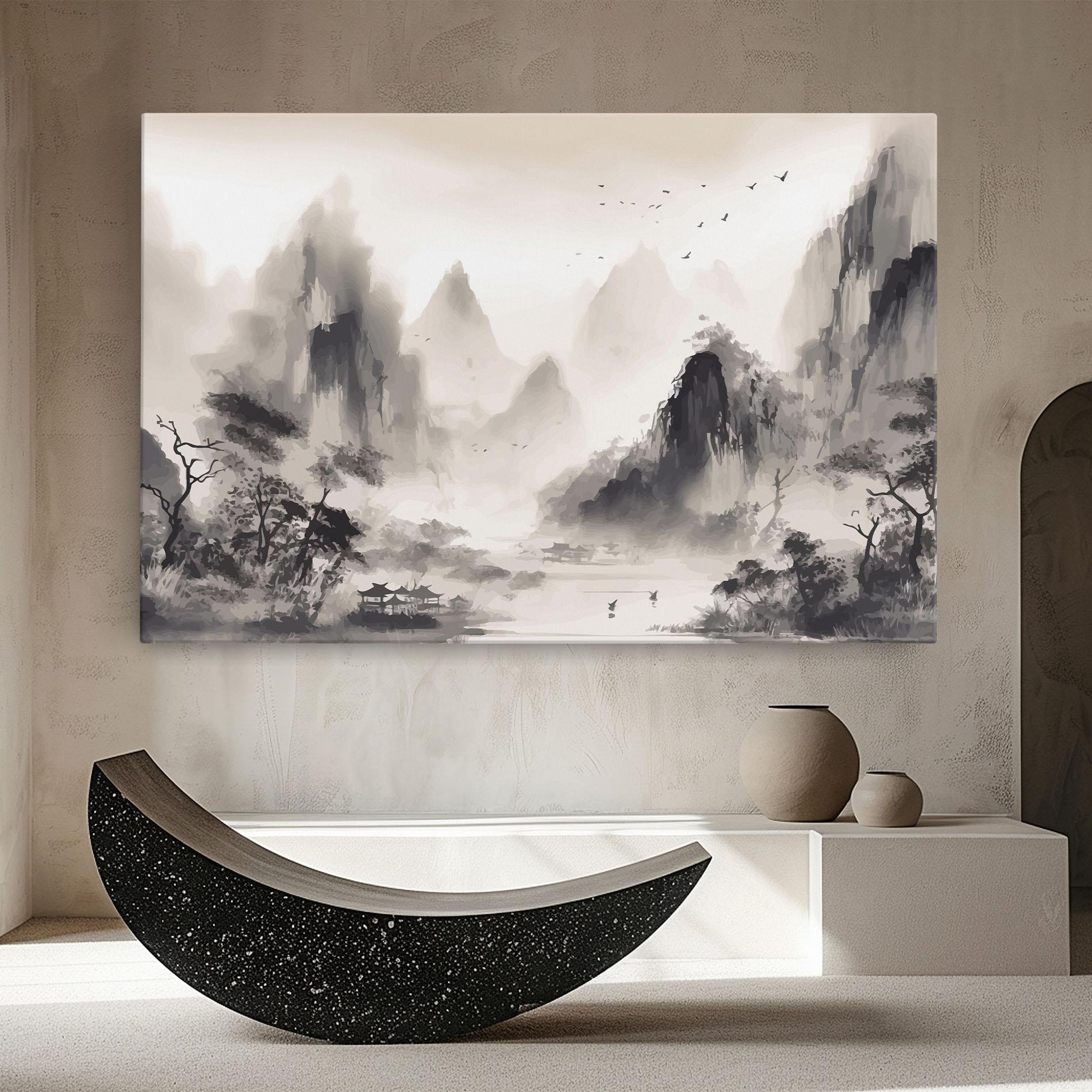 Tablou Canvas Far Away Mountain mockup 8