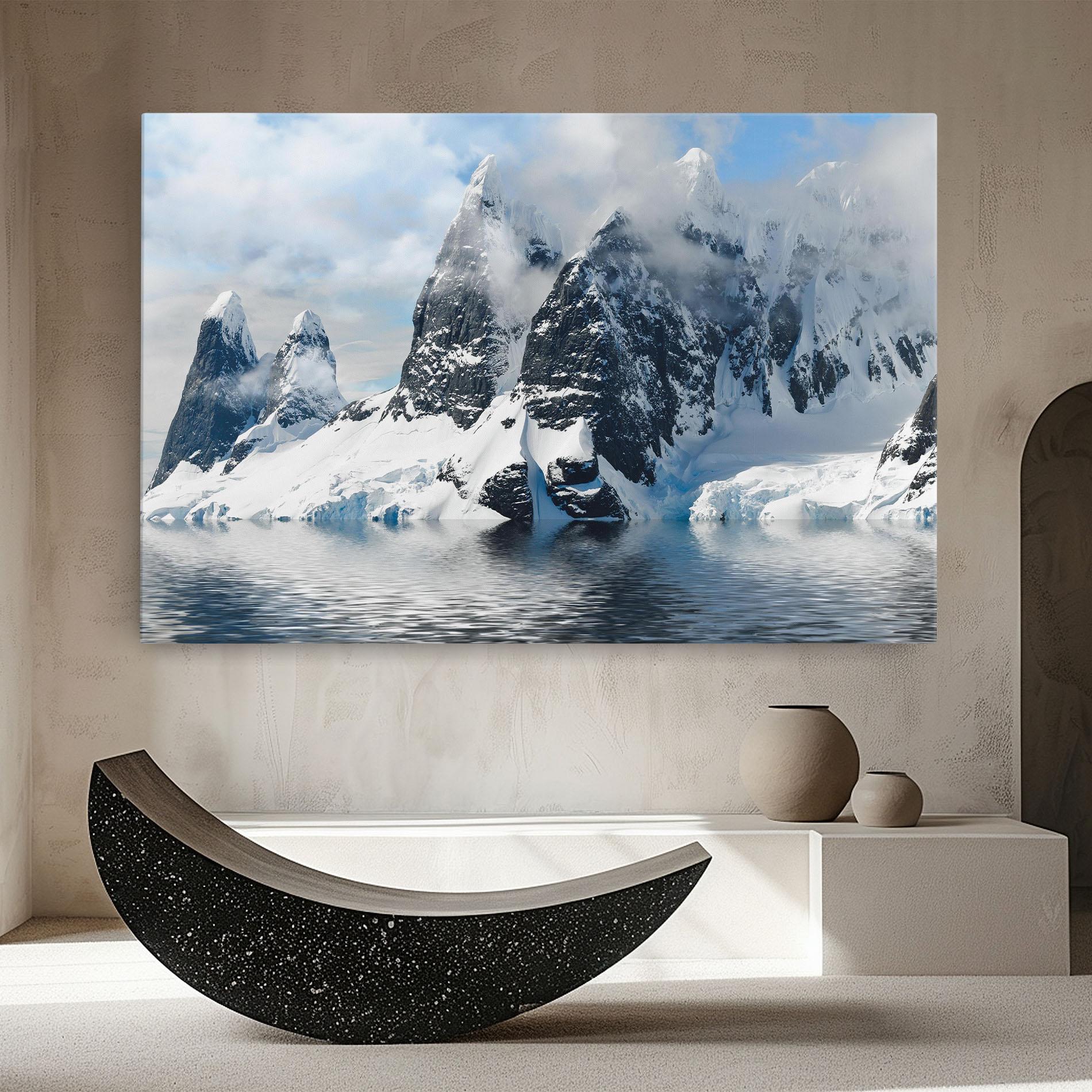Tablou Canvas Glacial Mountains mockup 8