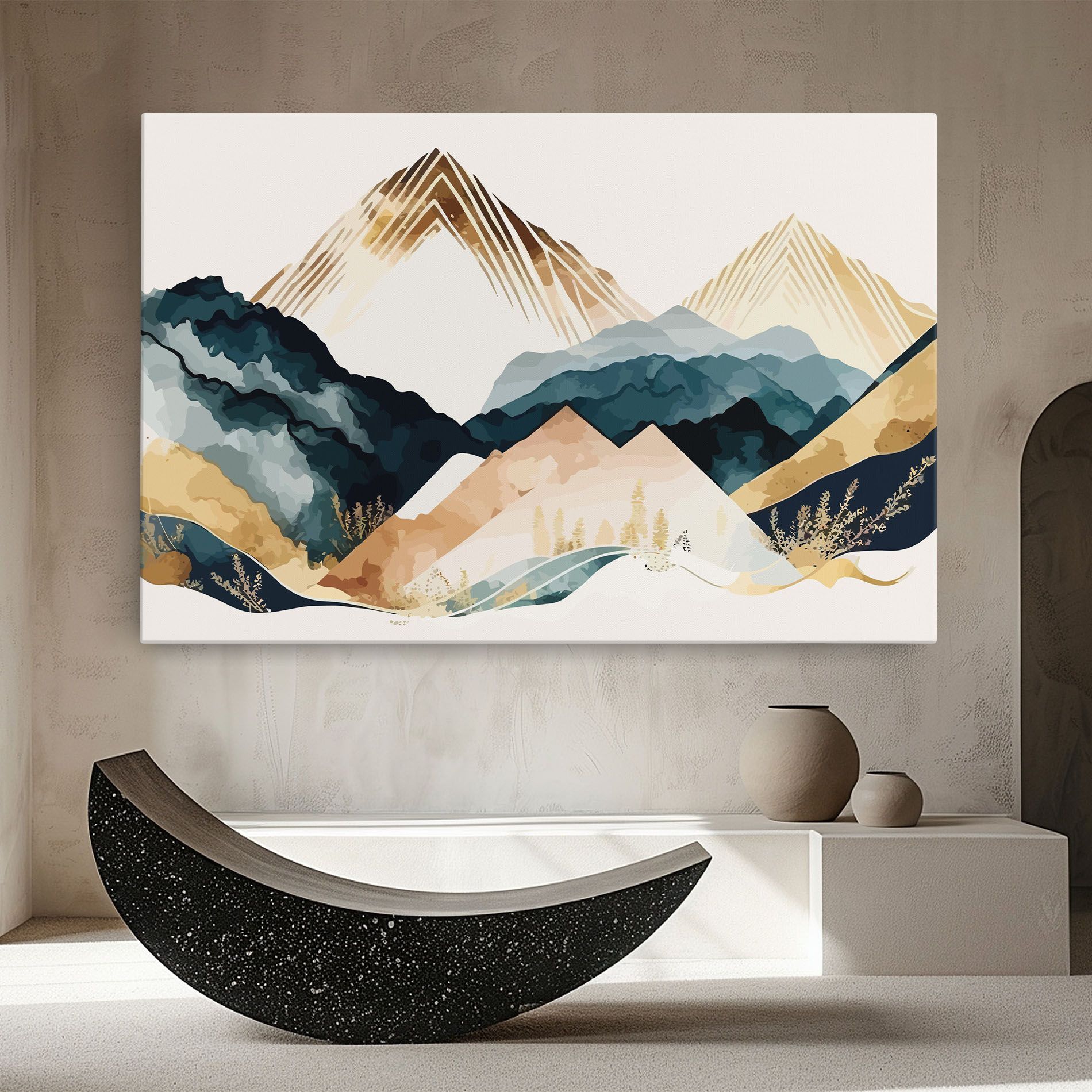 Gold Green Mountain mockup 8