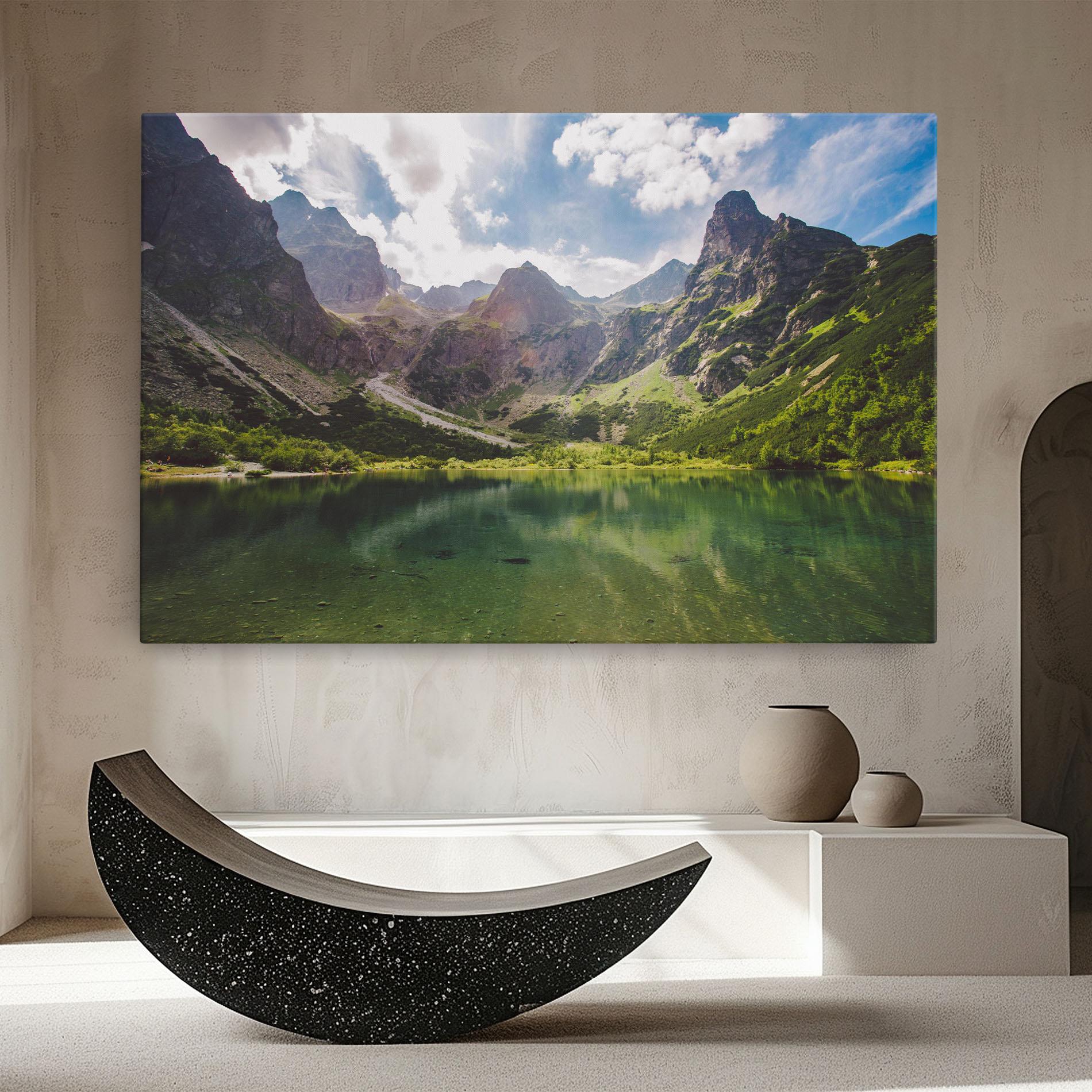 Tablou Canvas Green Mountain mockup 8