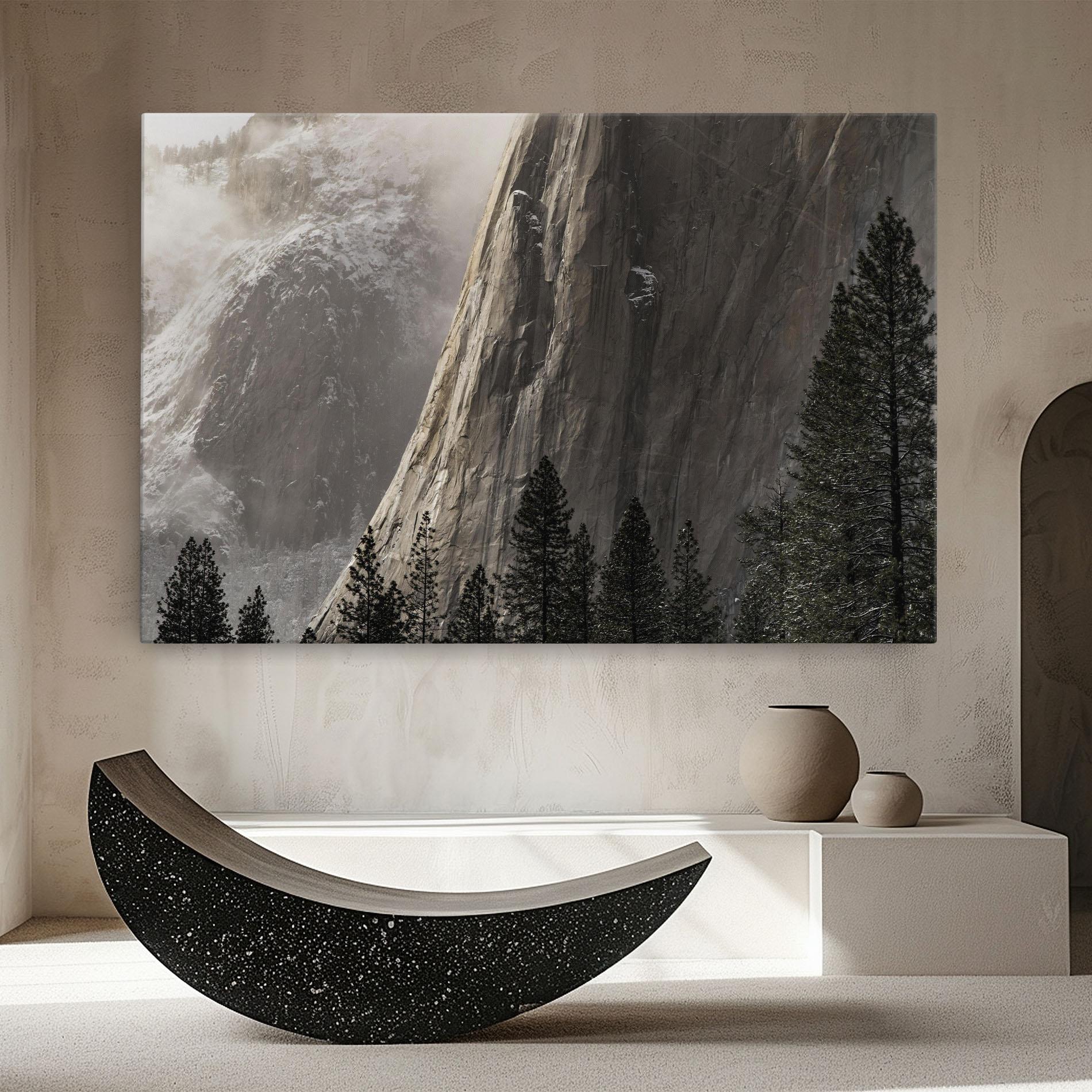 Tablou Canvas Green Tree Mountain mockup 8