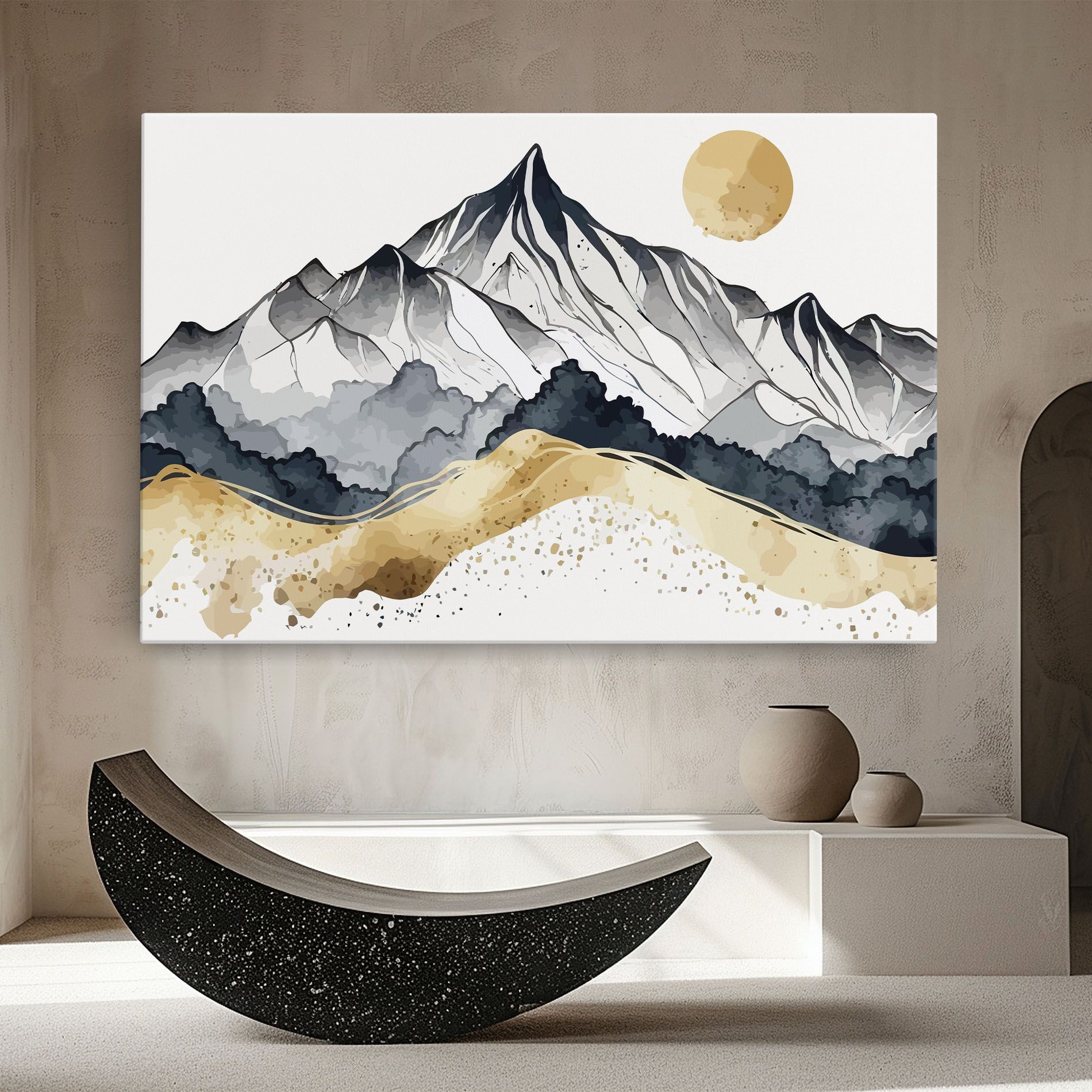 Grey Gold Mountain mockup 8