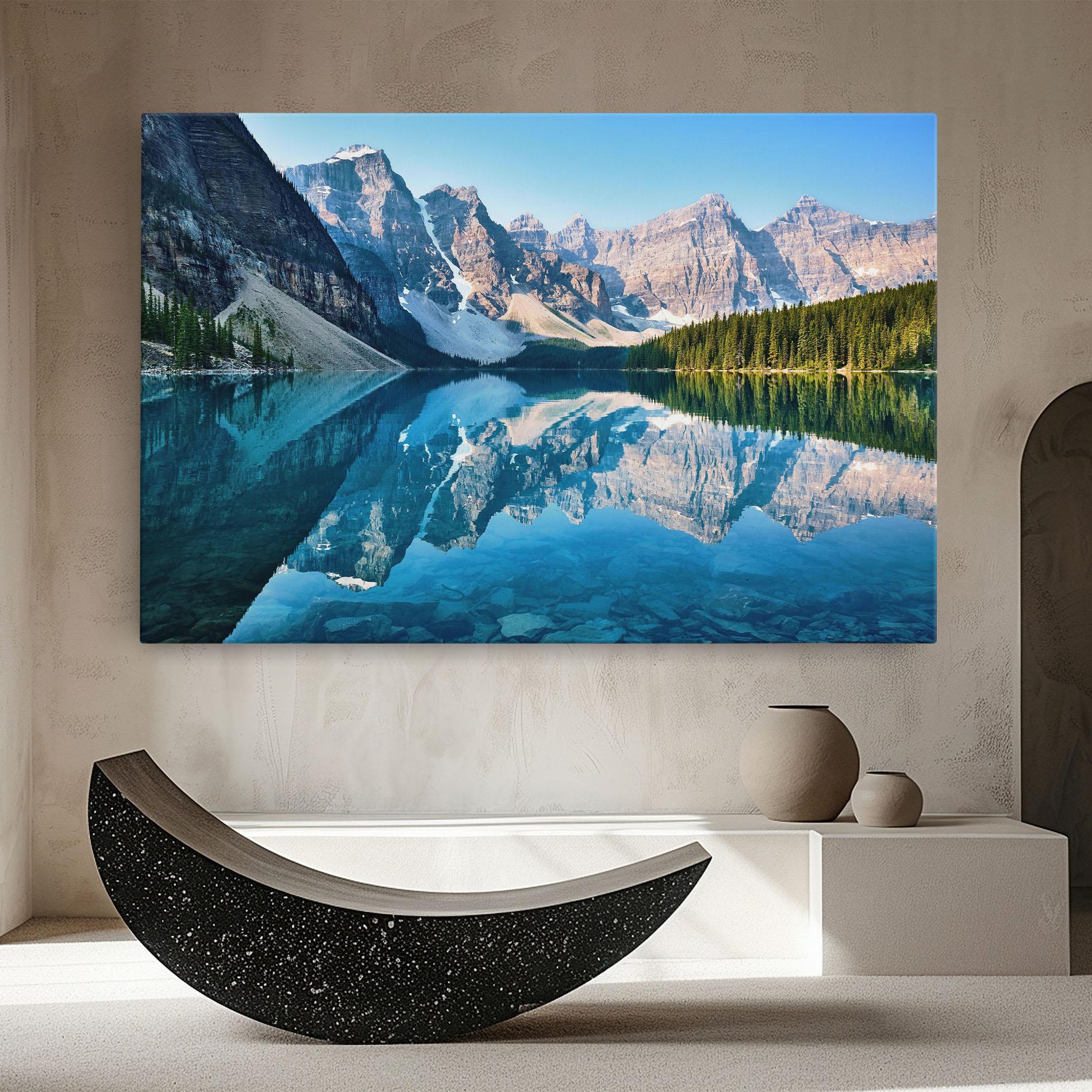 Tablou Canvas Mountain Crystal Lake mockup 8