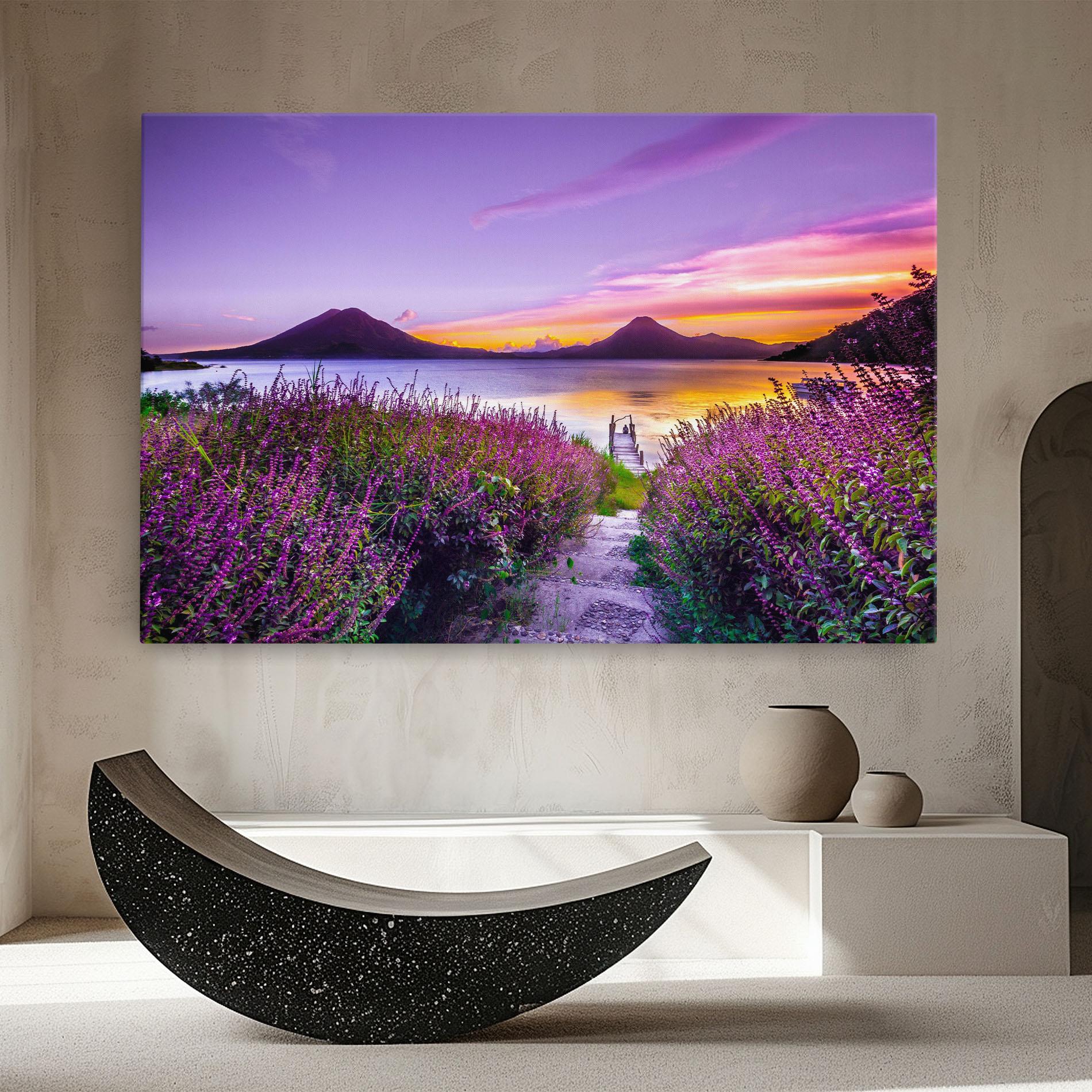 Tablou Canvas Purple Lake mockup 8