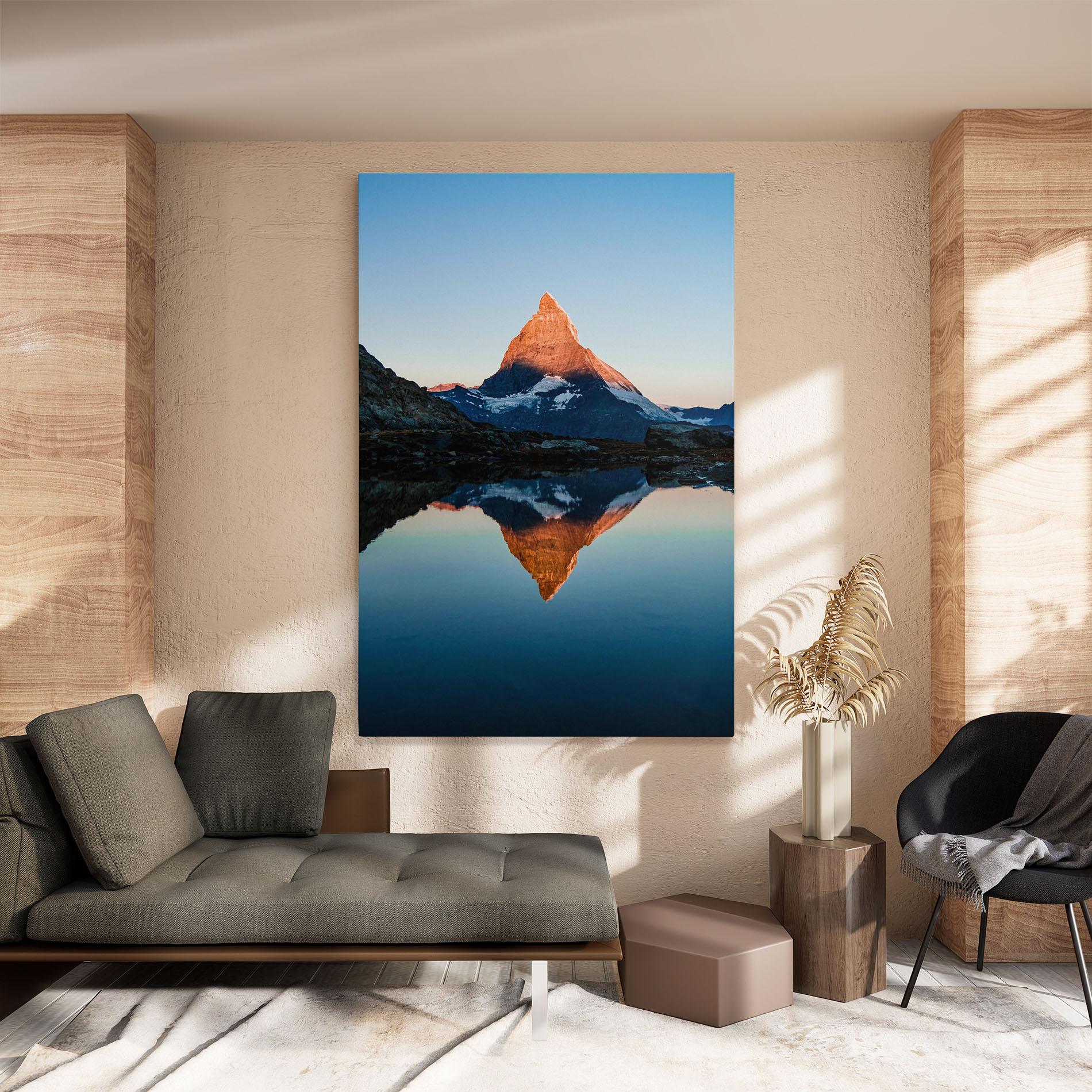 Tablou Canvas Mirror Mountain mockup 8
