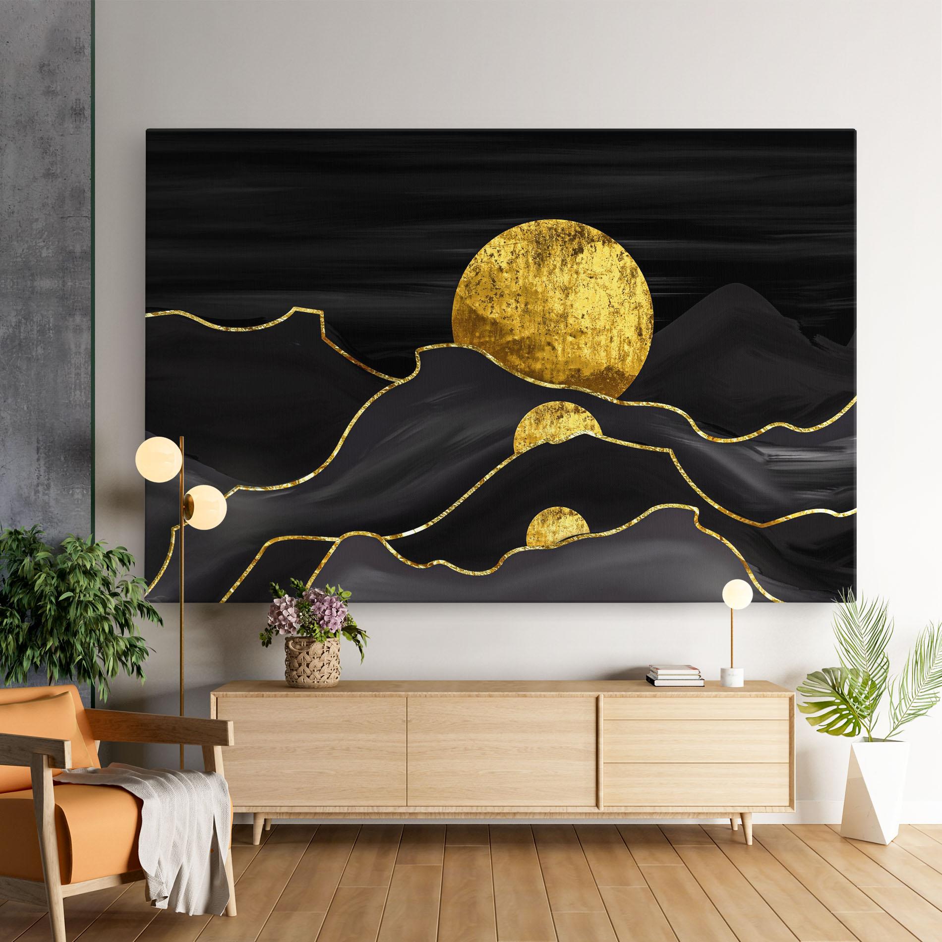 Tablou Canvas Black Moutains mockup 9