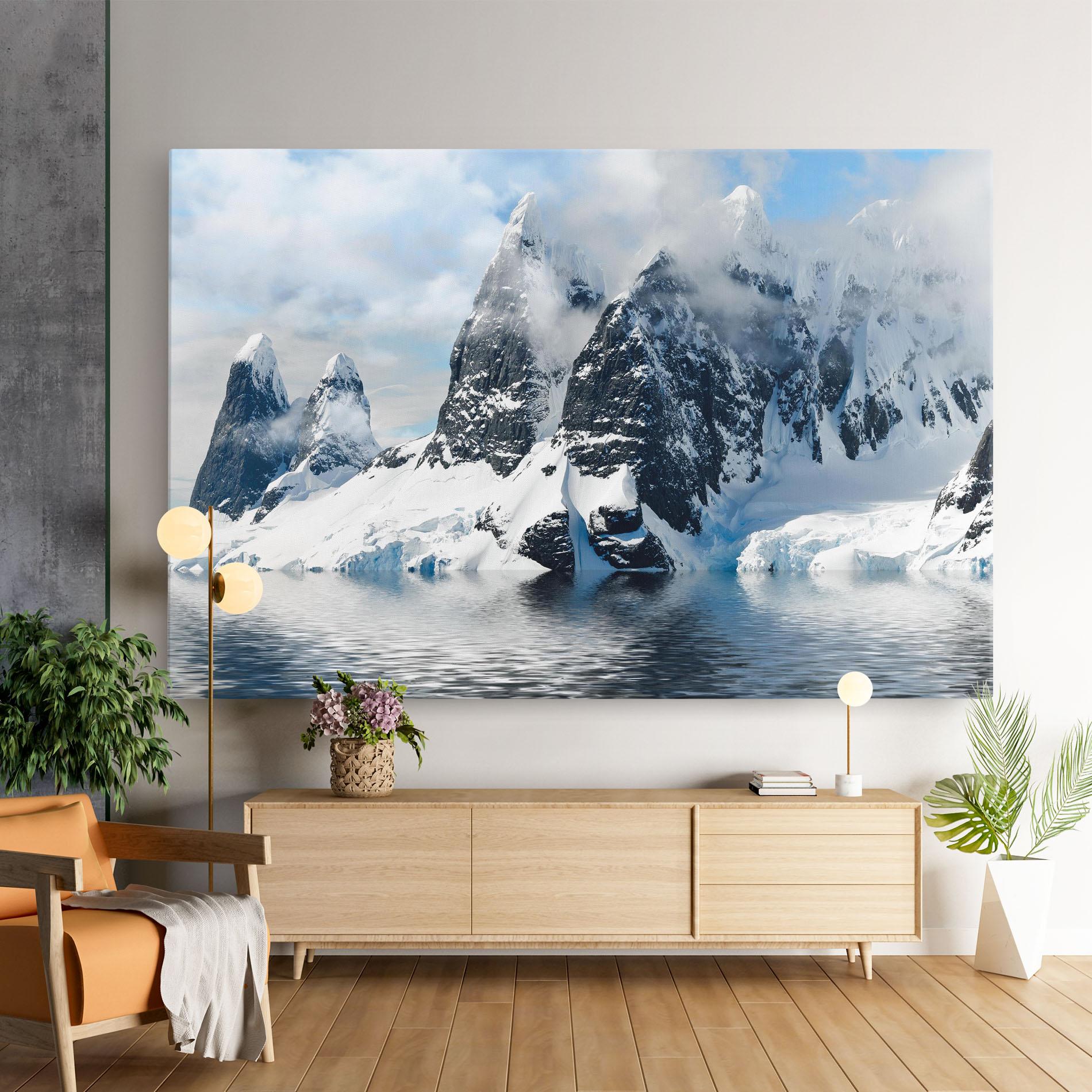 Tablou Canvas Glacial Mountains mockup 9
