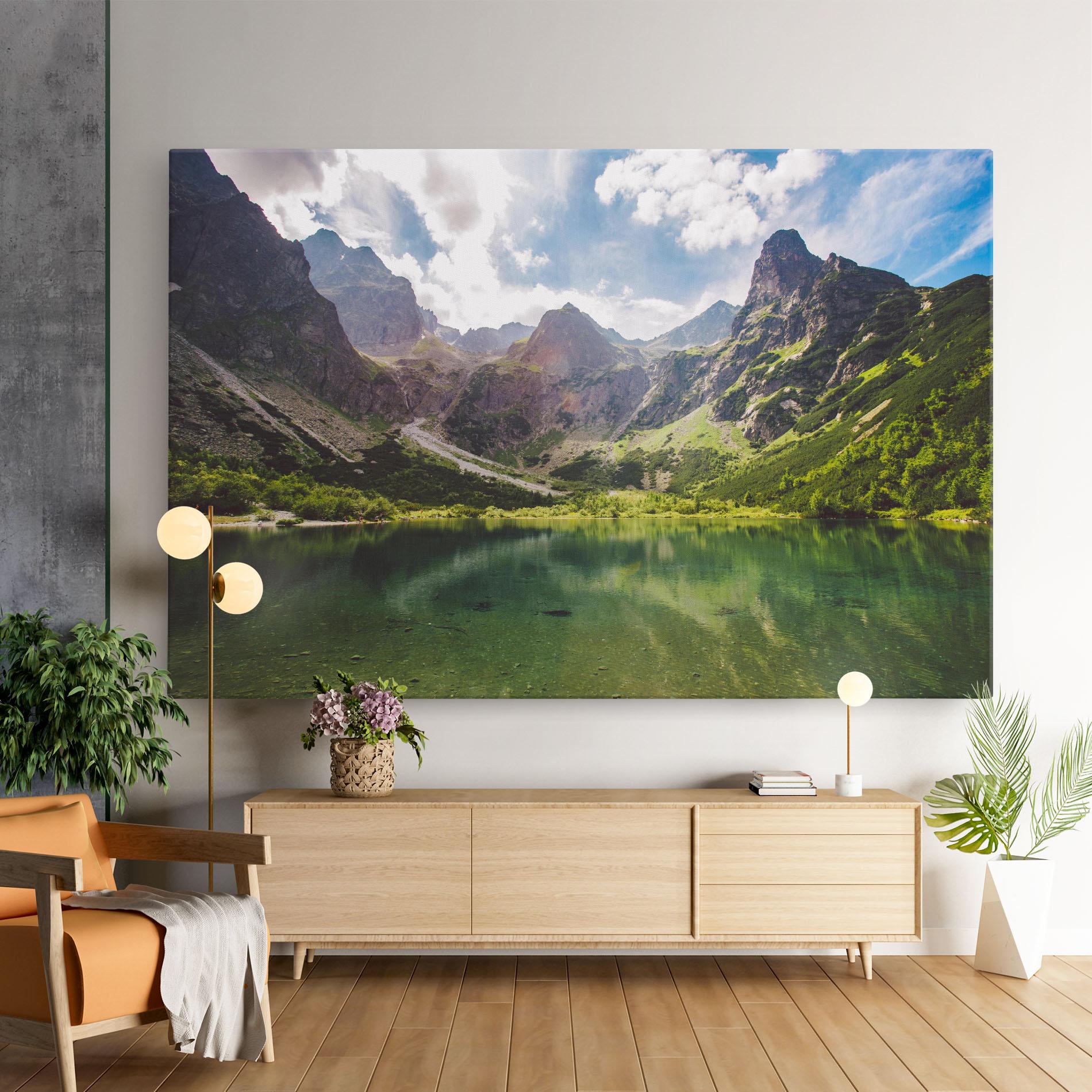 Tablou Canvas Green Mountain mockup 9