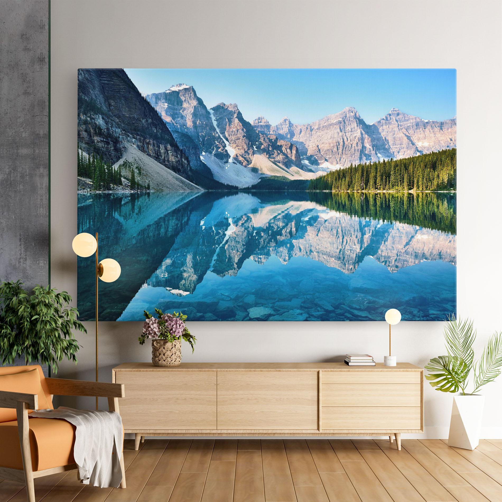 Tablou Canvas Mountain Crystal Lake mockup 9