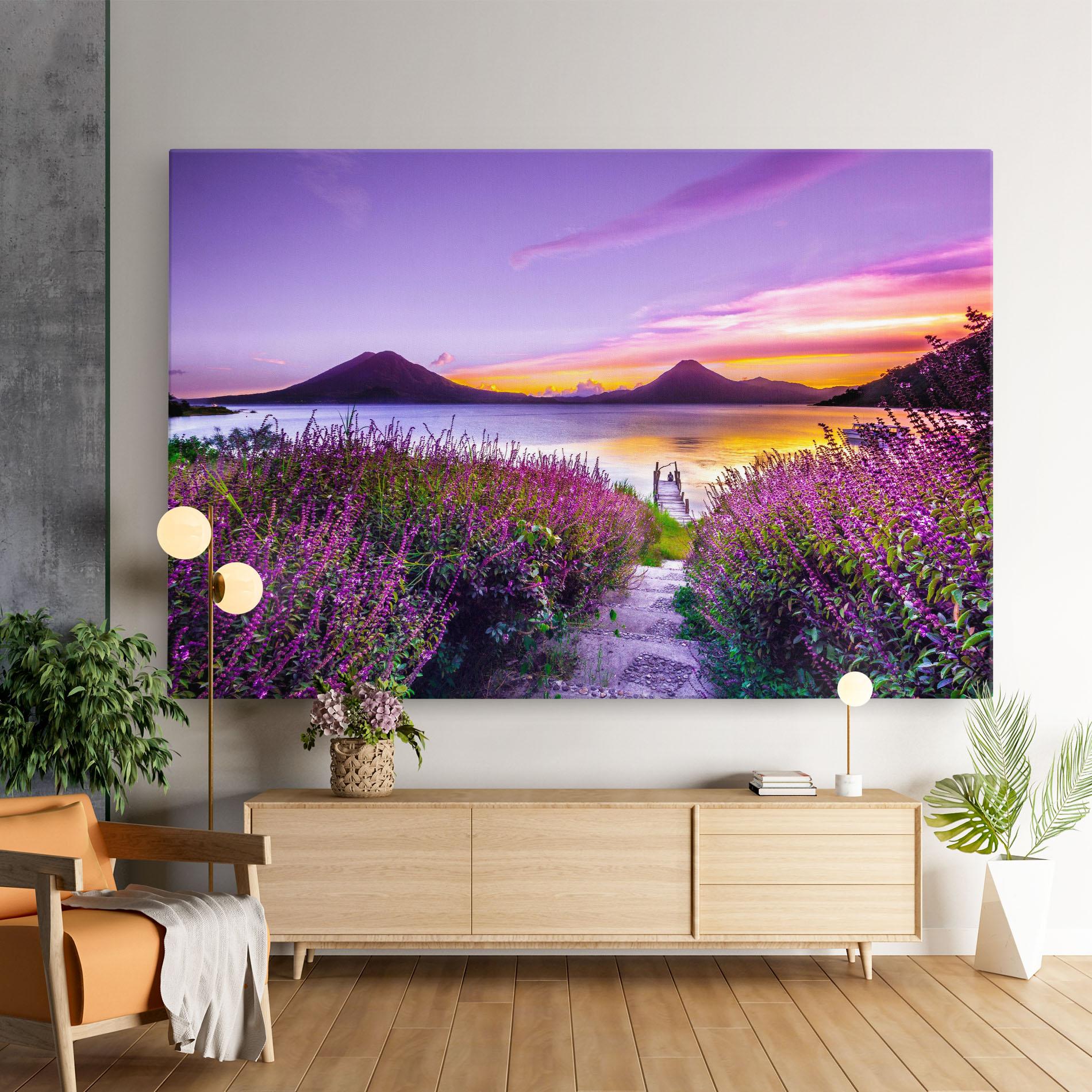 Tablou Canvas Purple Lake mockup 9