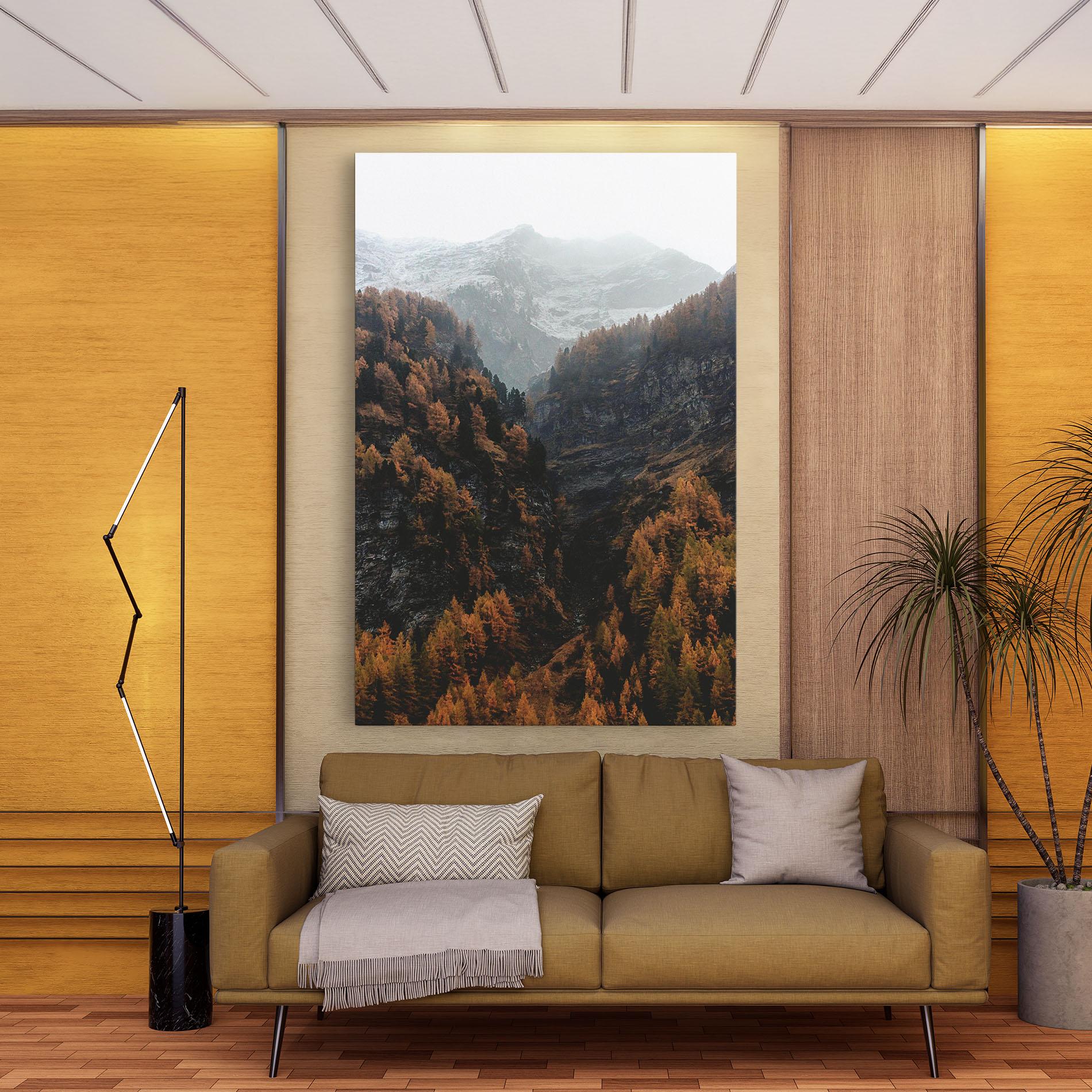 Tablou Canvas Autumn Mountain mockup 9