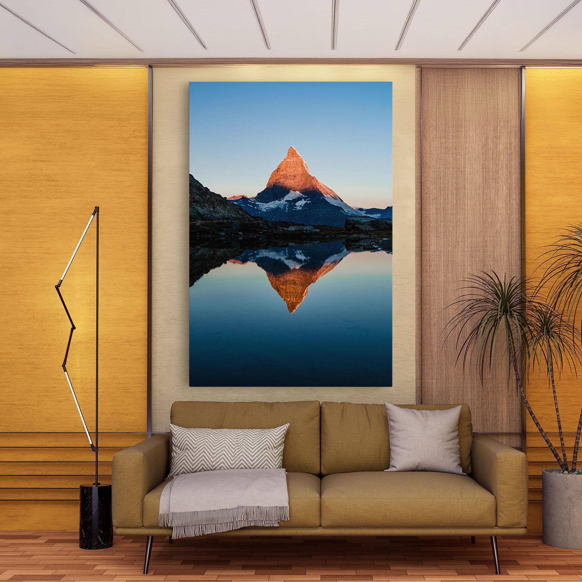 Tablou Canvas Mirror Mountain mockup 9