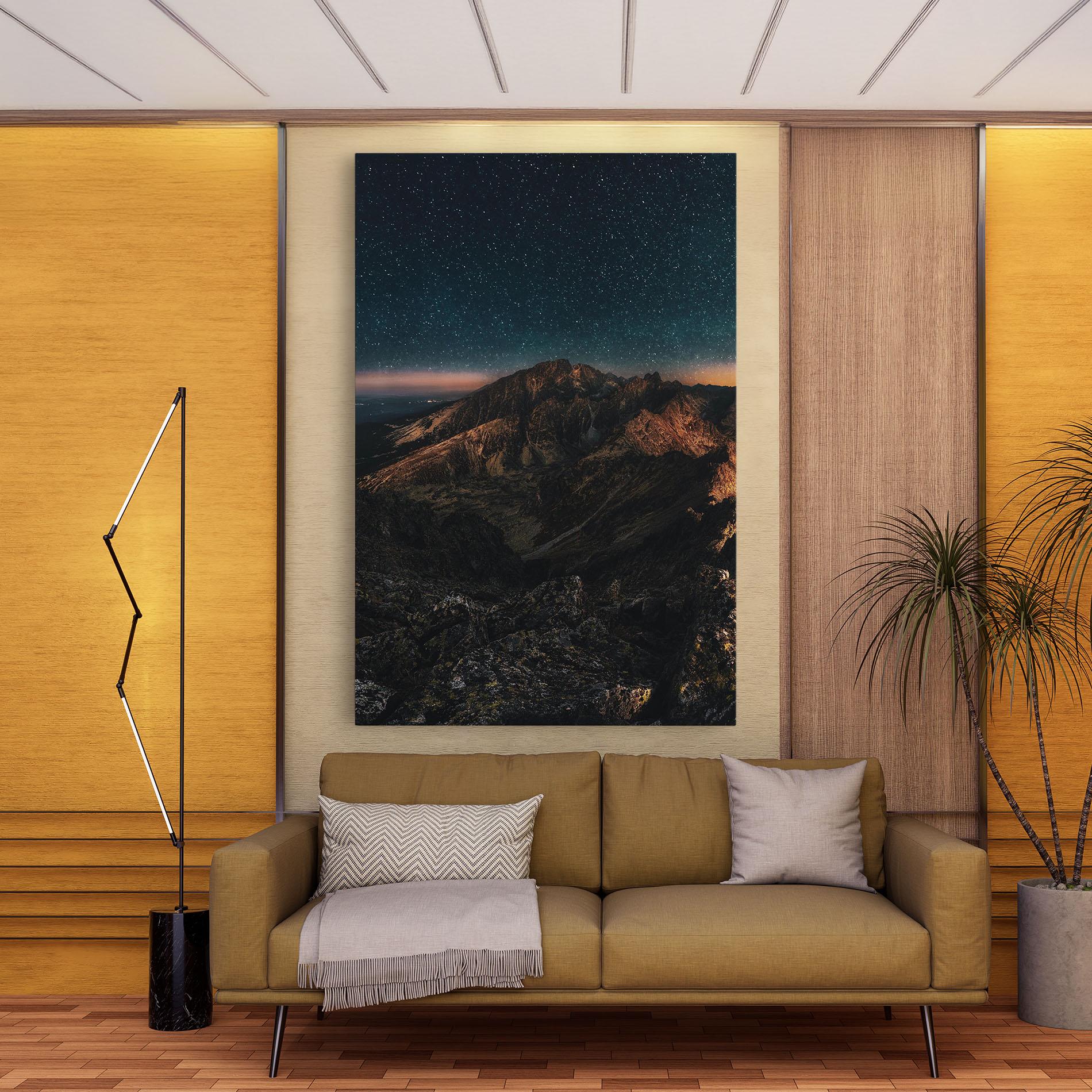 Tablou Canvas Mountain Sky mockup 9