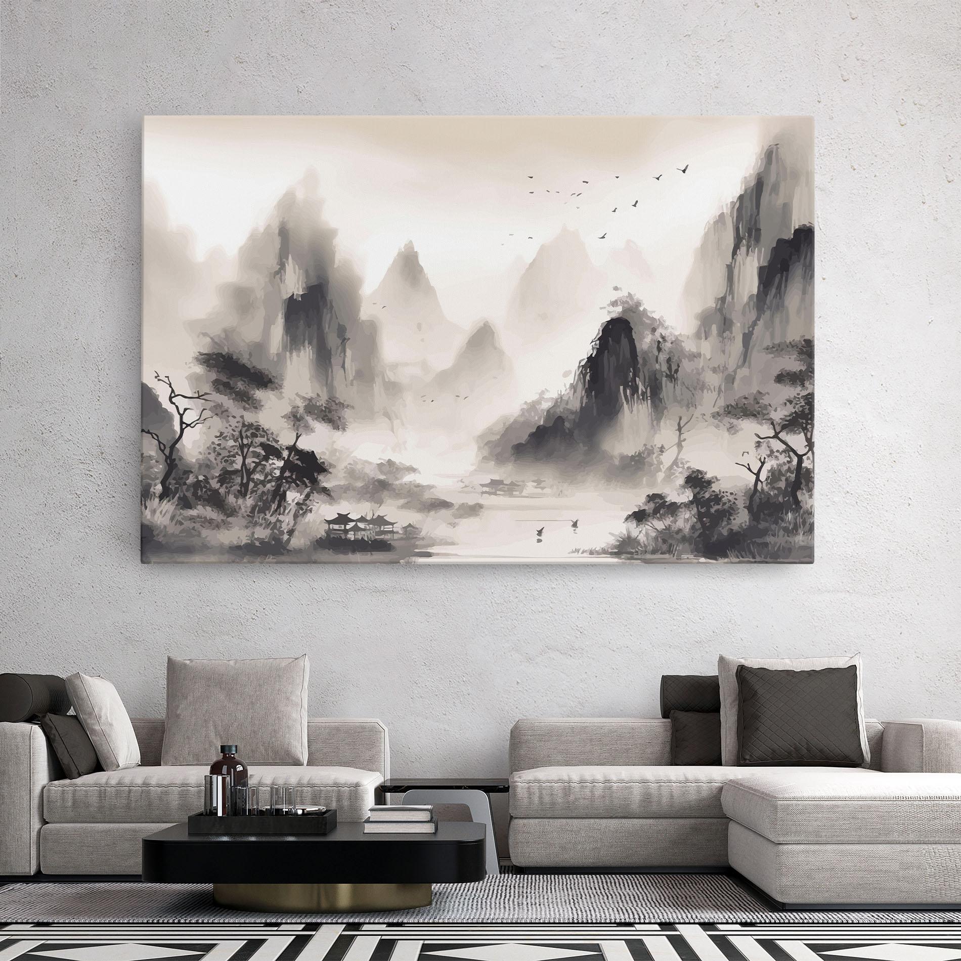 Tablou Canvas Far Away Mountain mockup 2