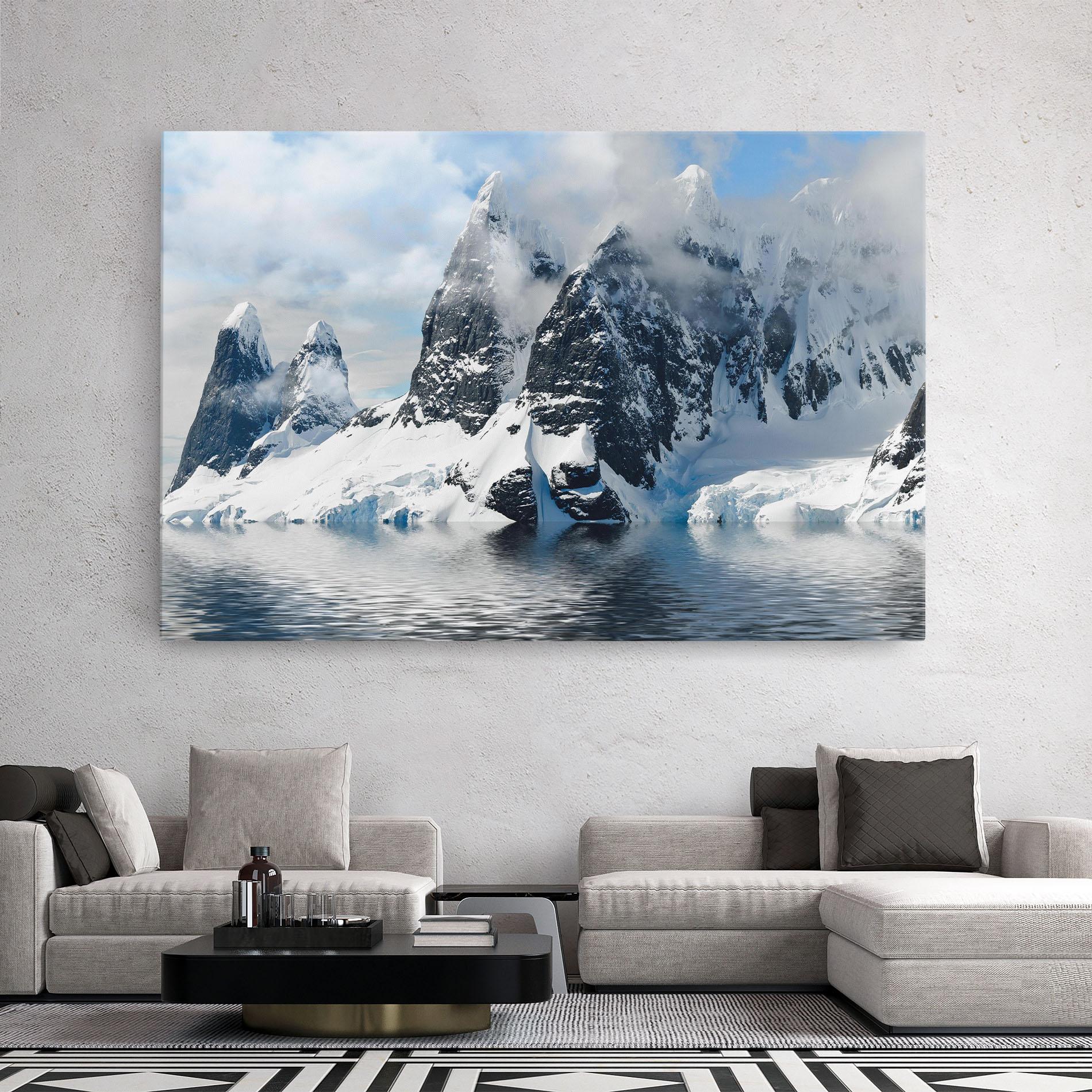 Tablou Canvas Glacial Mountains mockup 2