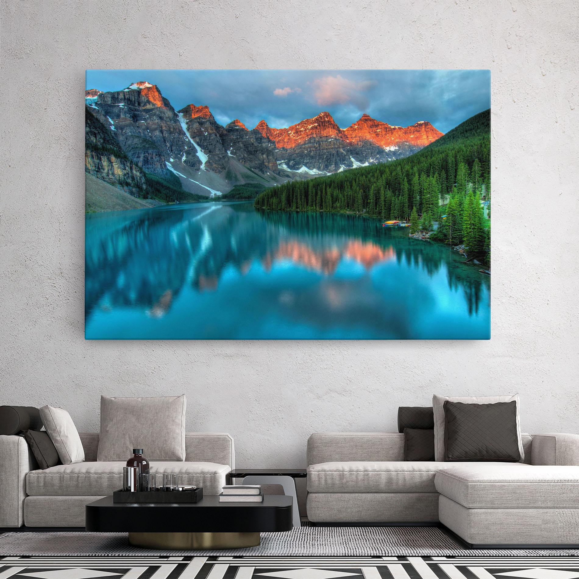 Tablou Canvas Lake Reflection mockup 2