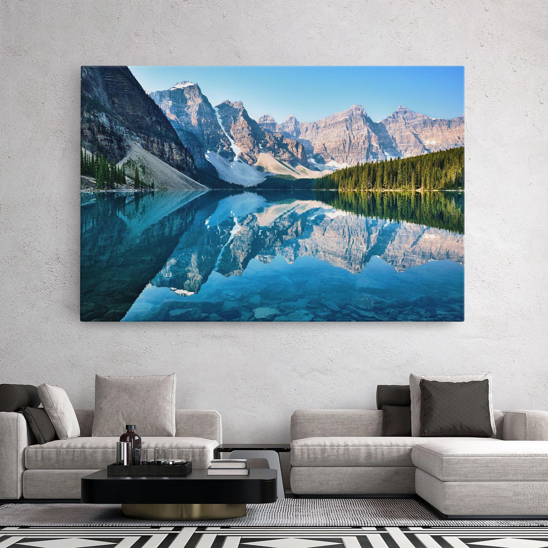 Tablou Canvas Mountain Crystal Lake mockup 2