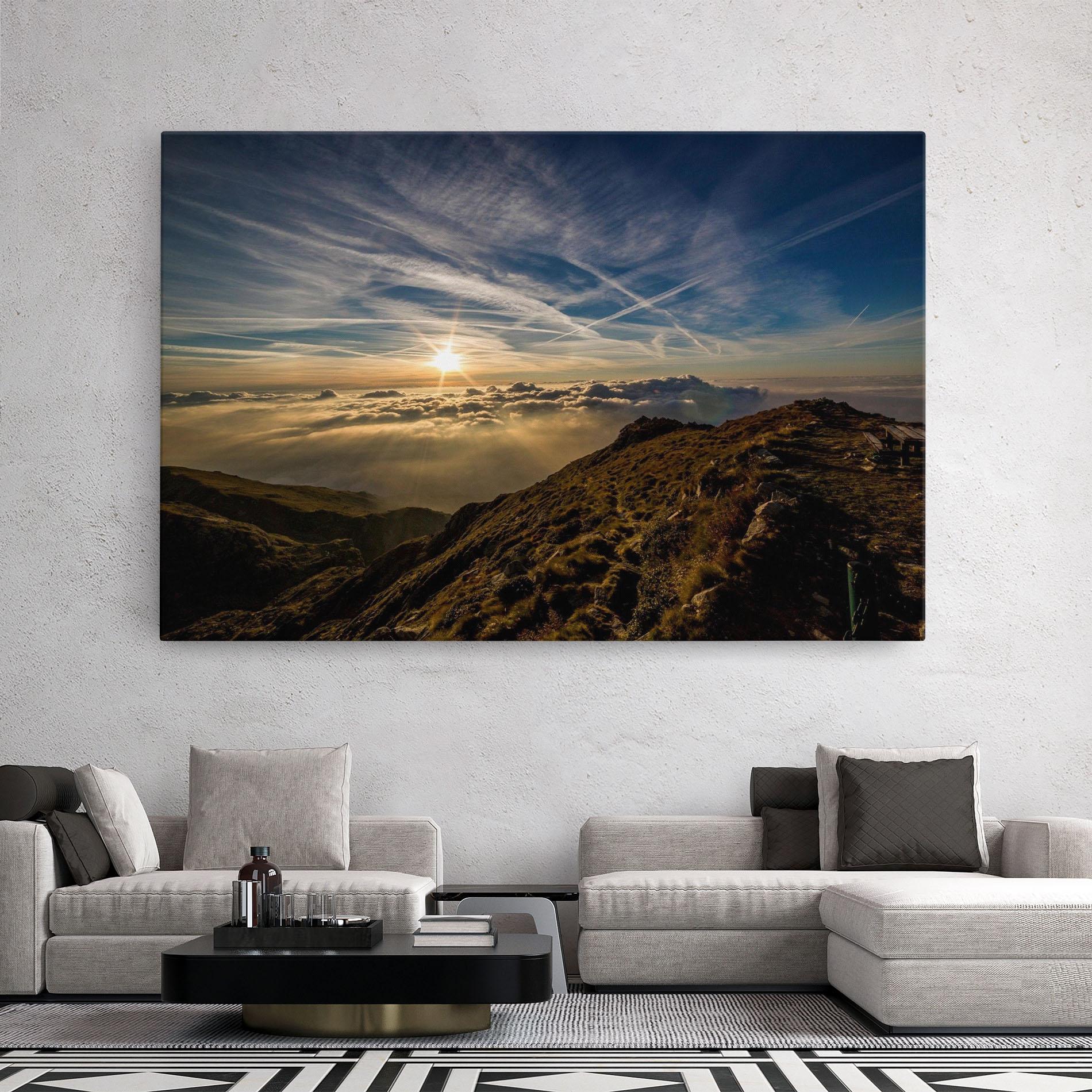 Tablou Canvas Over The Clouds mockup 2