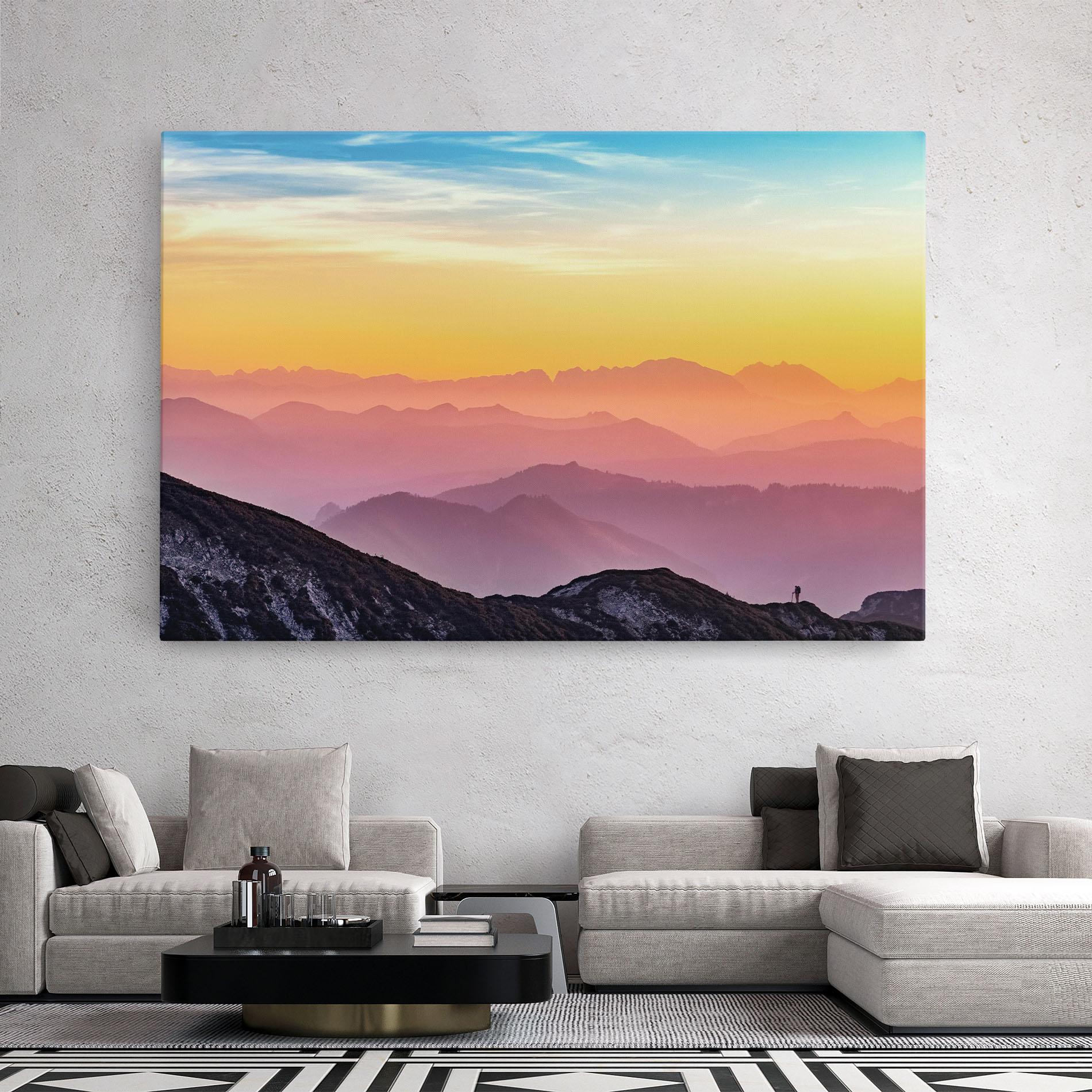 Tablou Canvas Pink Mist mockup 2