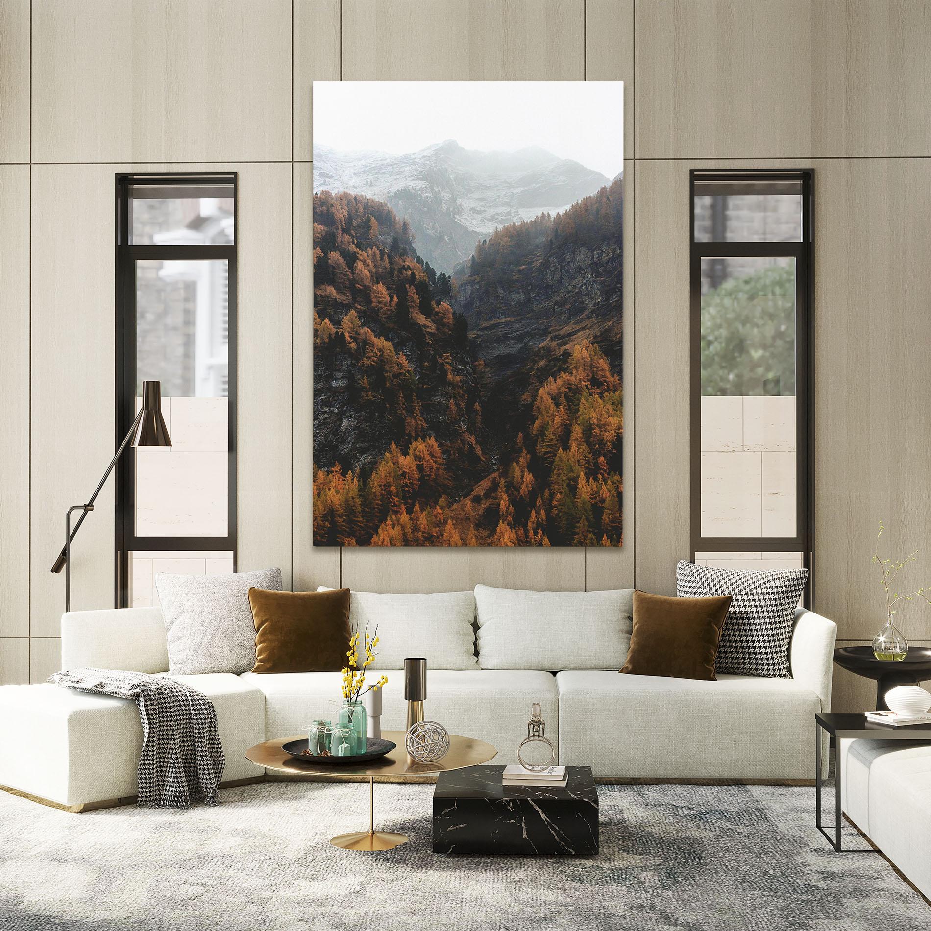 Tablou Canvas Autumn Mountain mockup 2