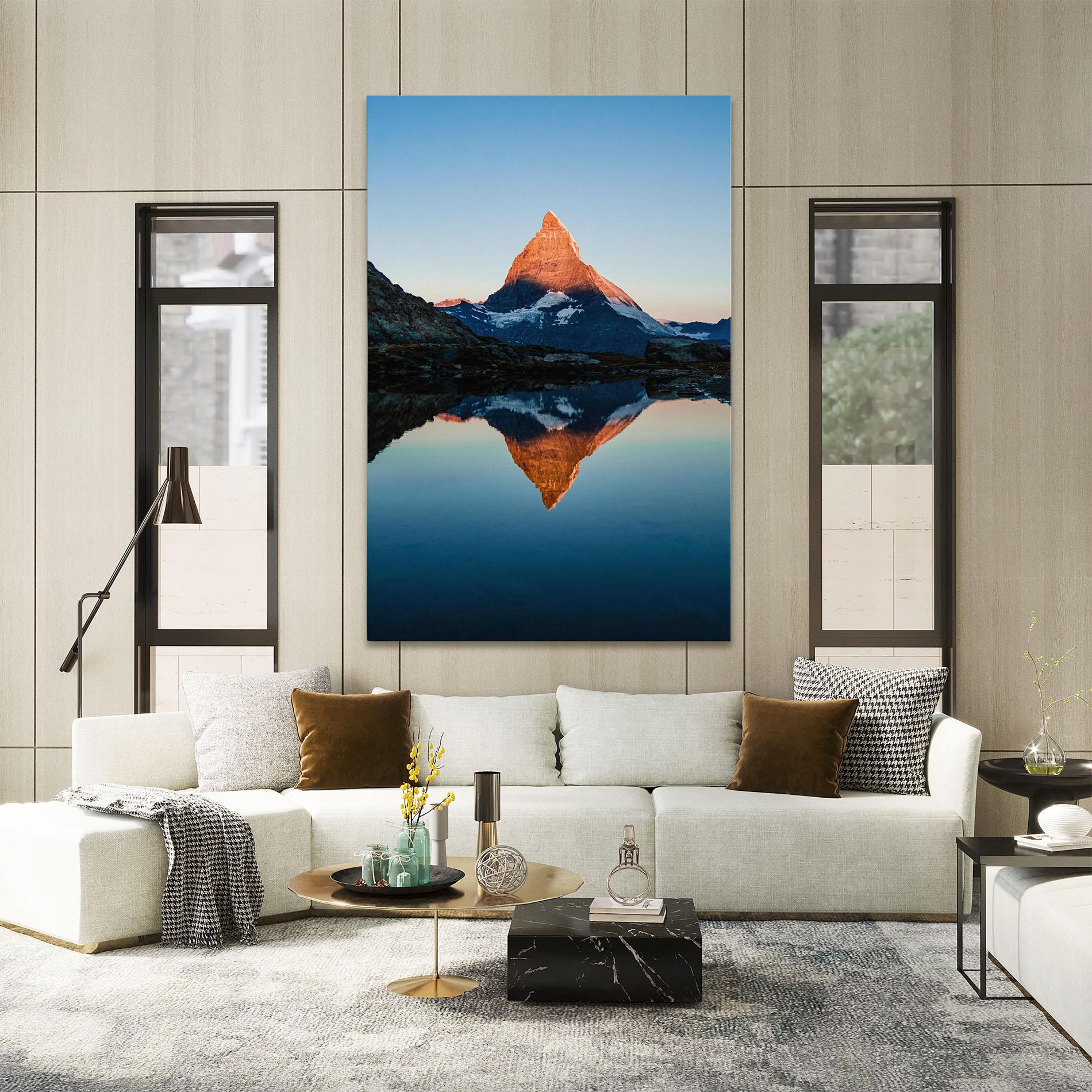 Tablou Canvas Mirror Mountain mockup 2