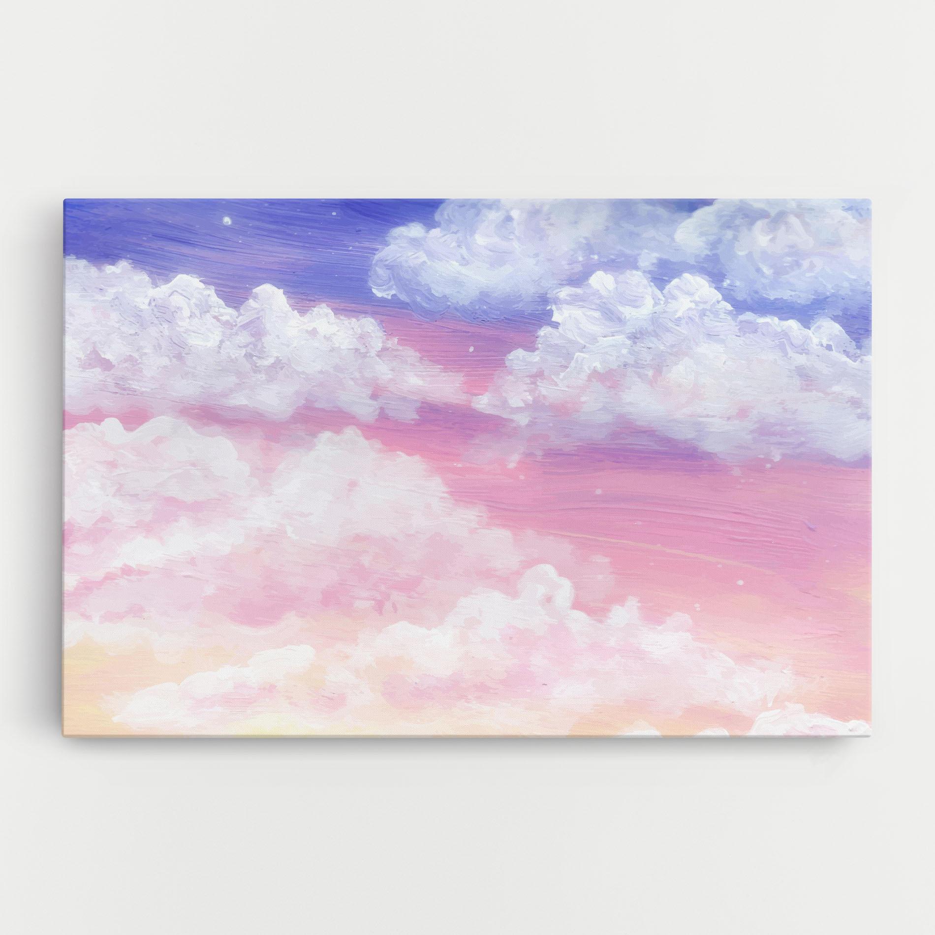 Tablou Canvas Cloud Paint Texture mockup 0