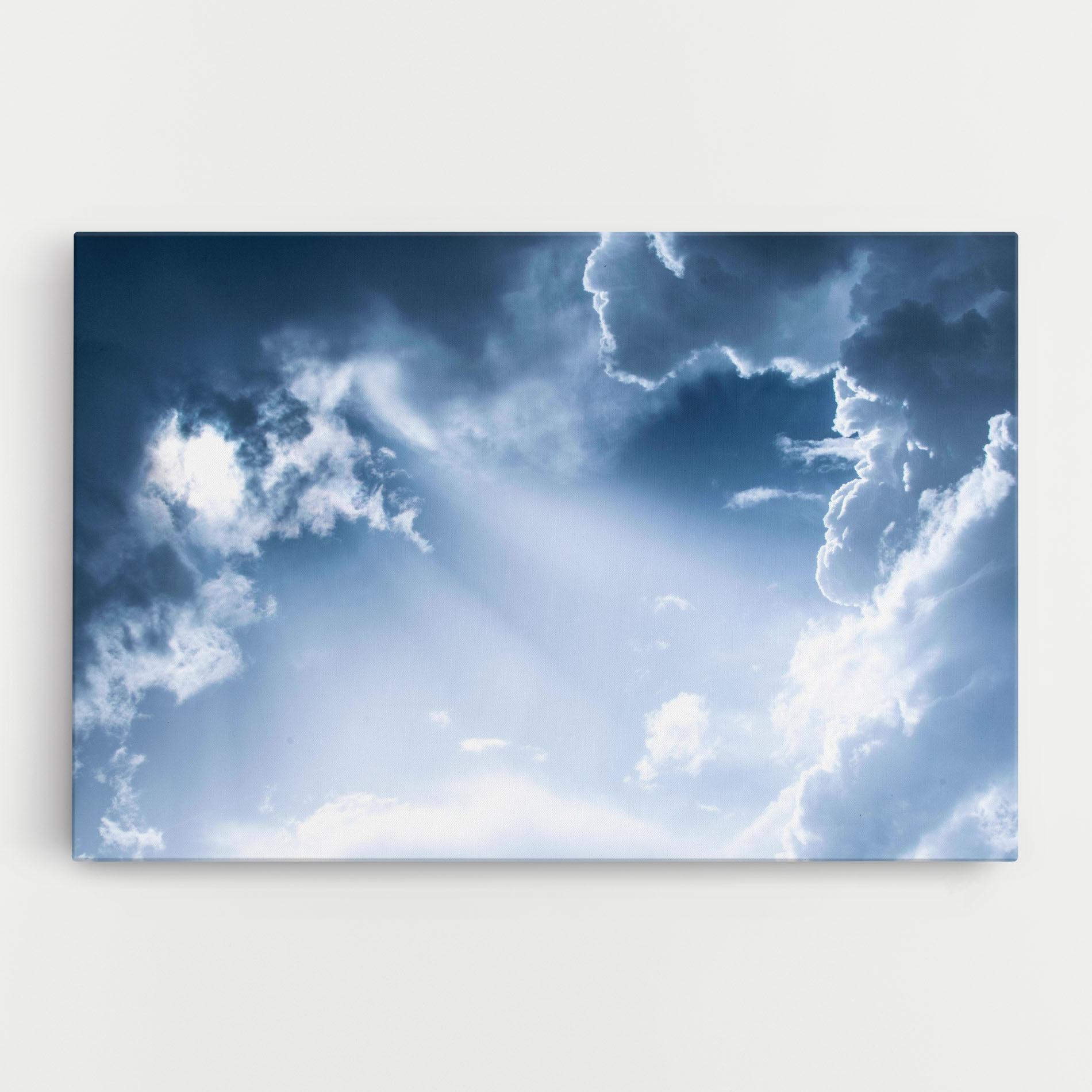 Tablou Canvas Dark Blue Sky mockup 0