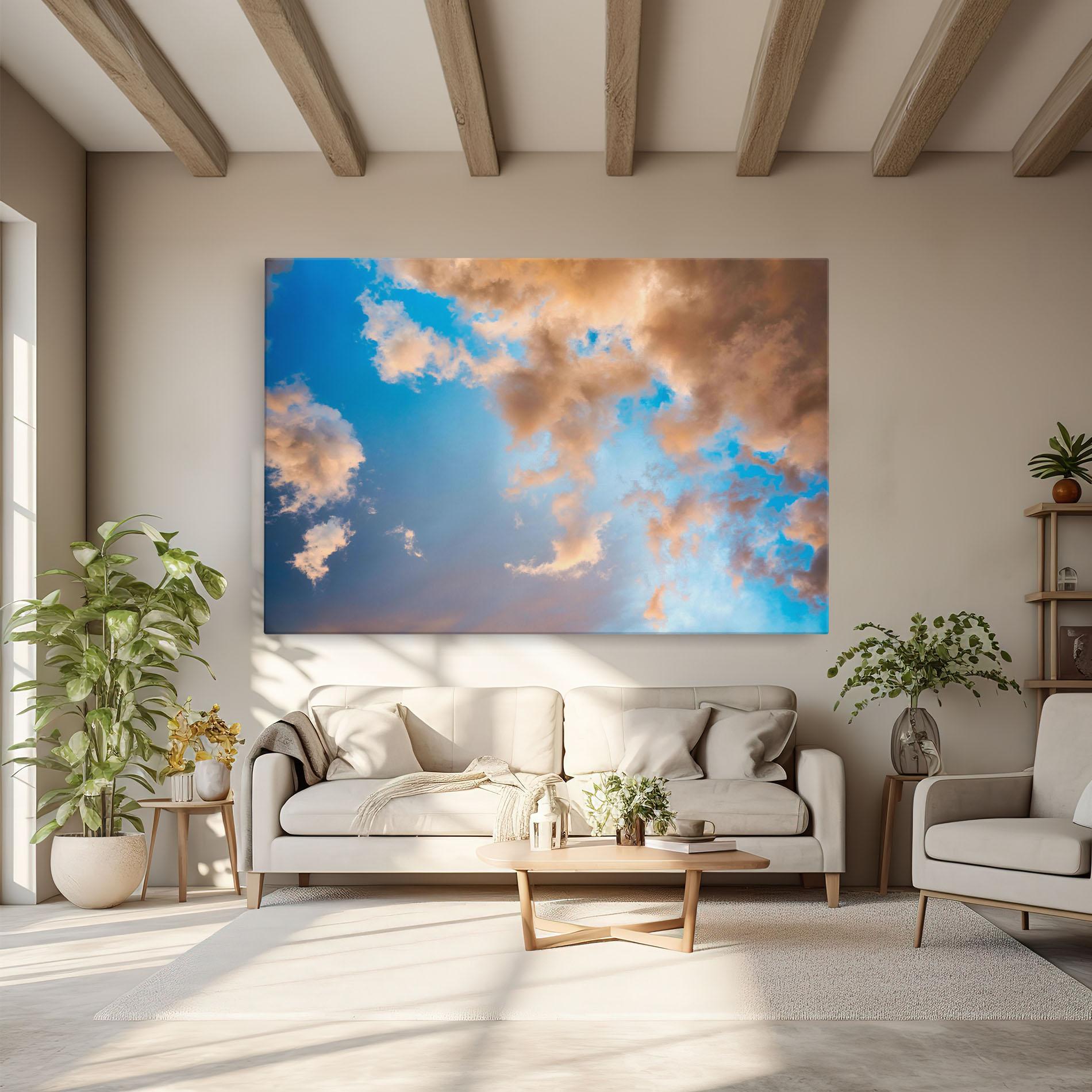Tablou Canvas Clouds Blue Sky mockup 6