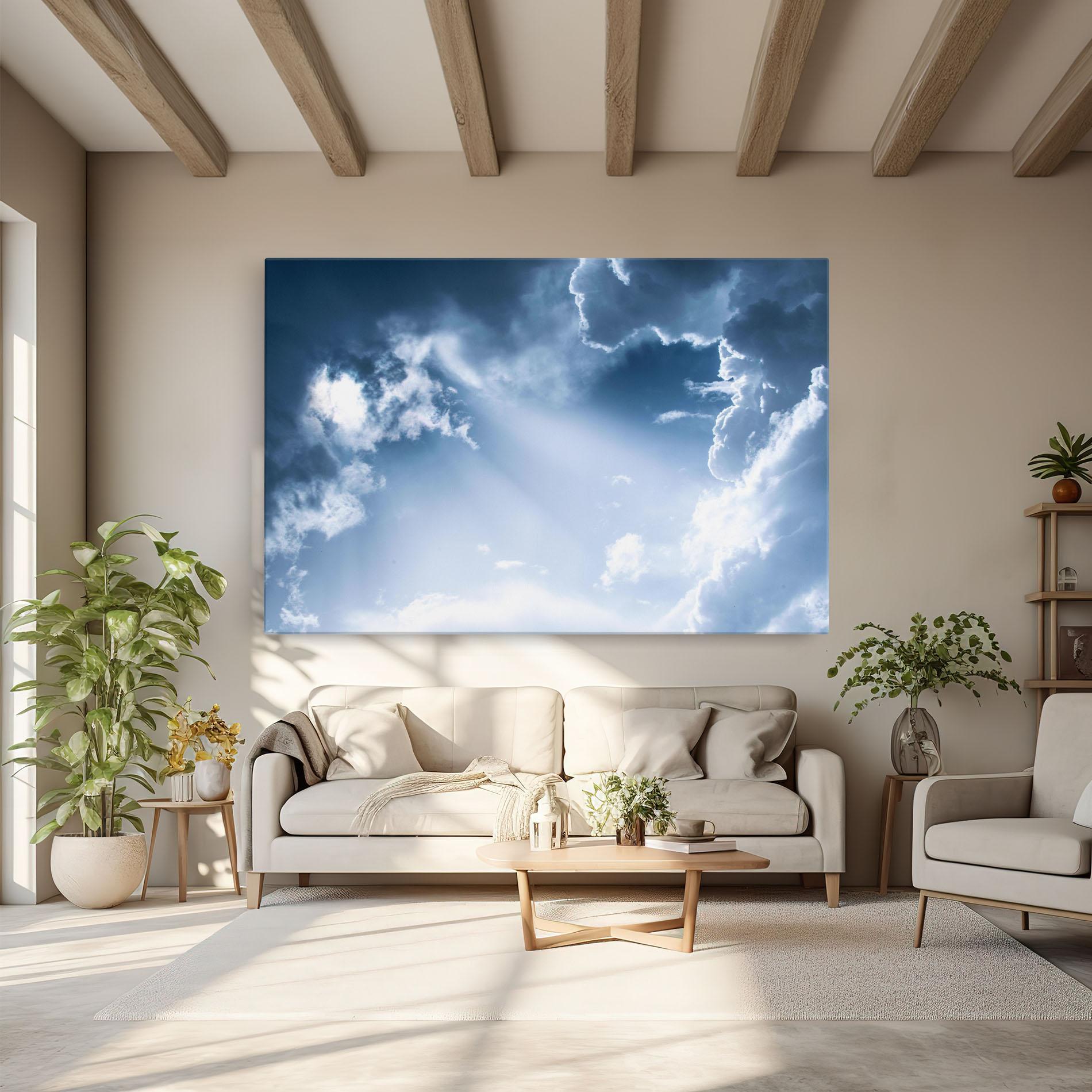 Tablou Canvas Dark Blue Sky mockup 6