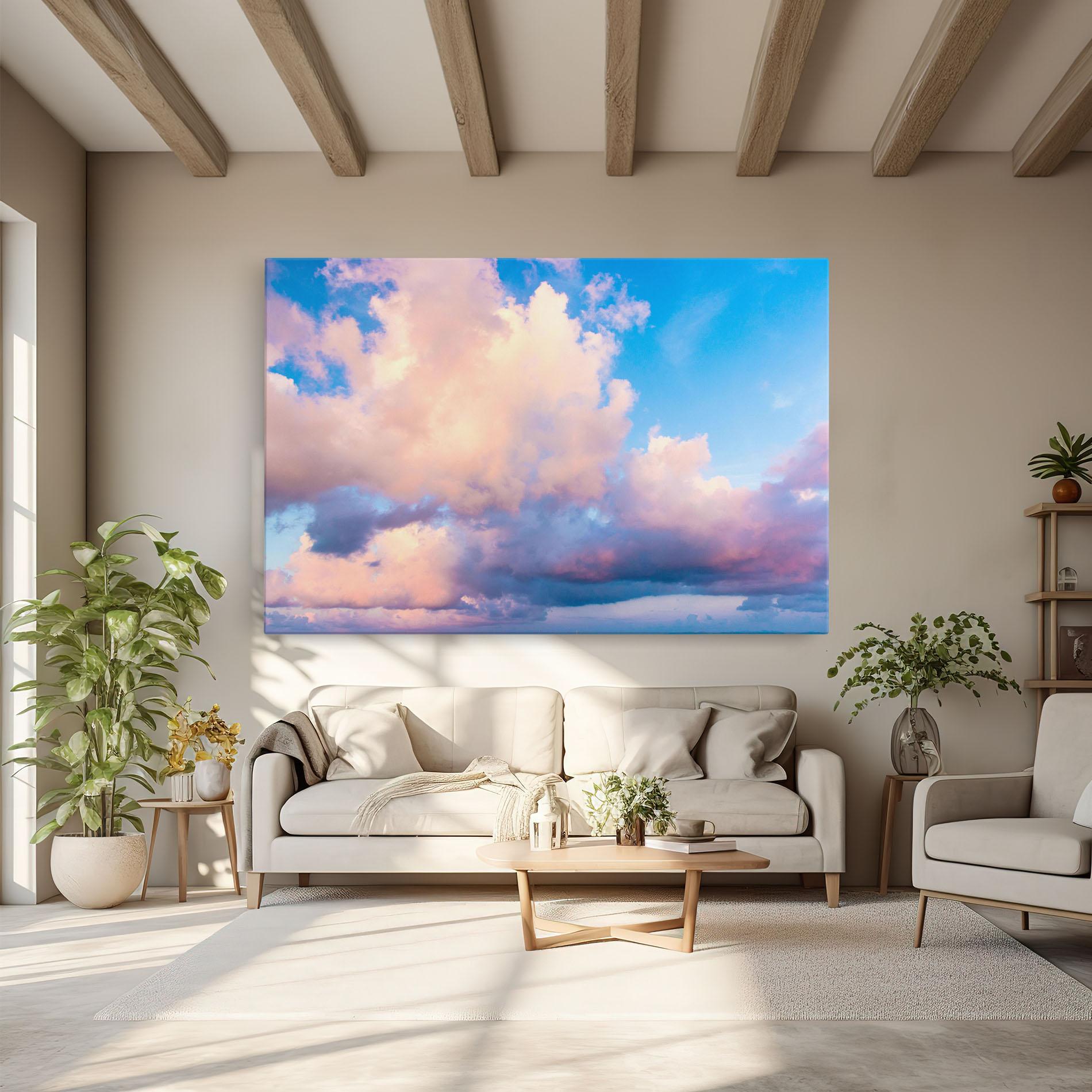 Tablou Canvas Dreamy Pink Clouds mockup 6