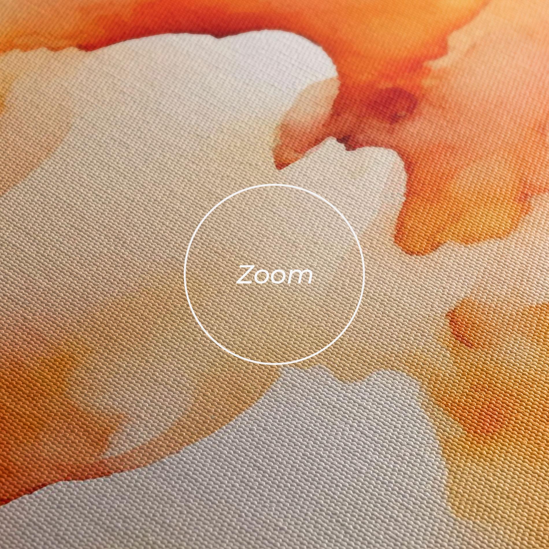 Tablou Canvas Abstract Orange Cloud mockup 3