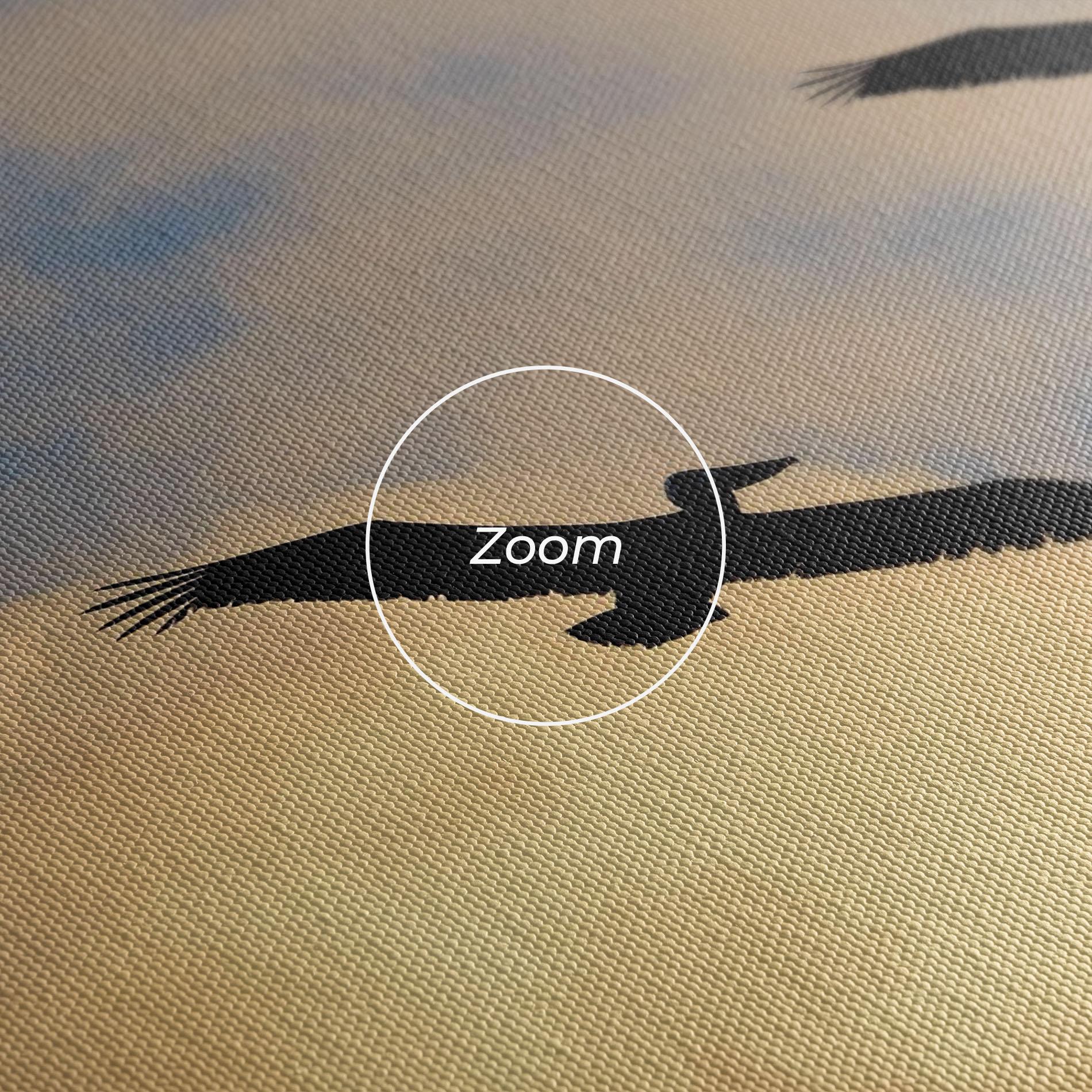 Tablou Canvas Bird Shilouette Cloud mockup 3